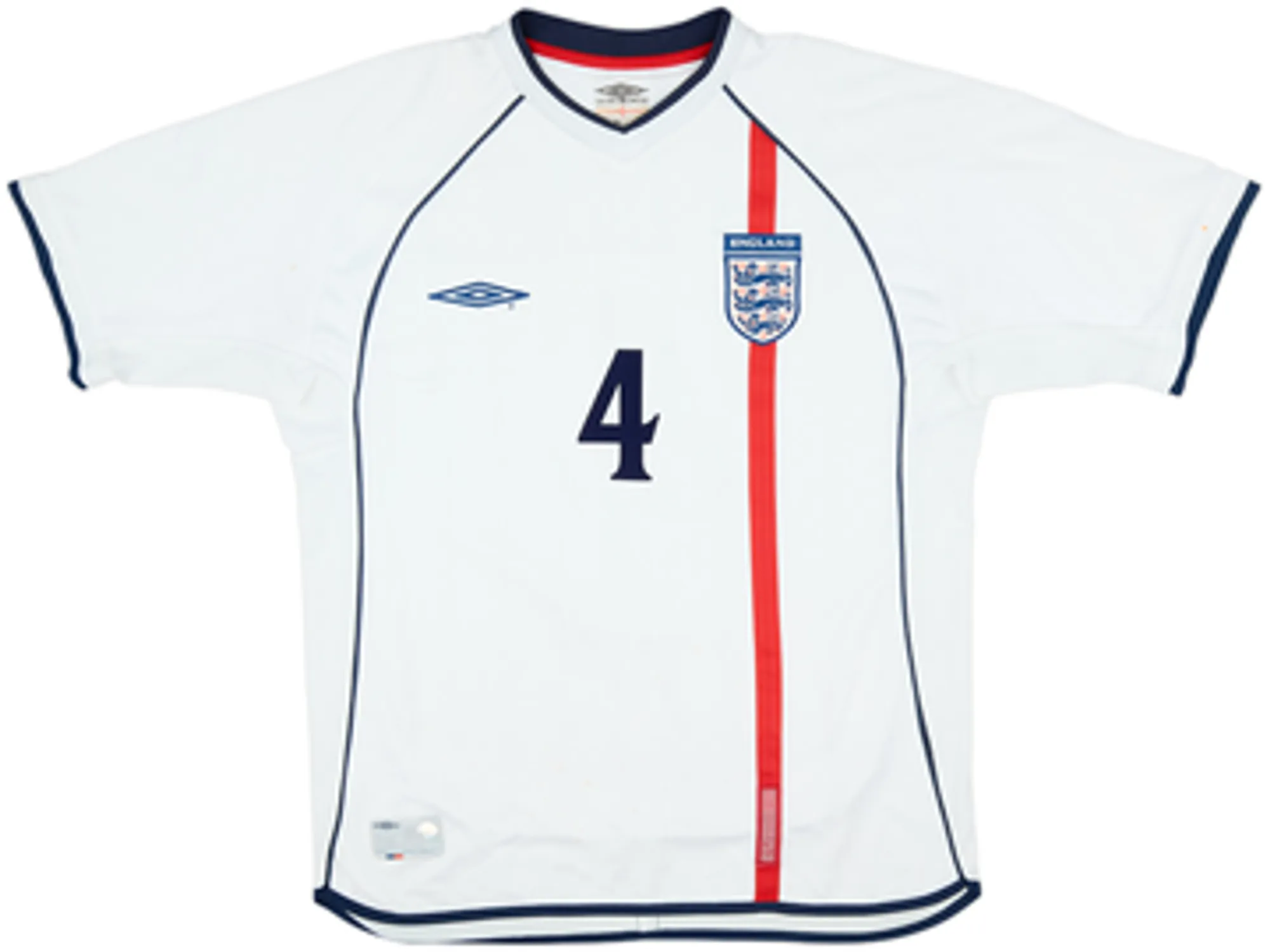 2001-03 England Home Shirt Gerrard #4 - 5/10 - (XL)