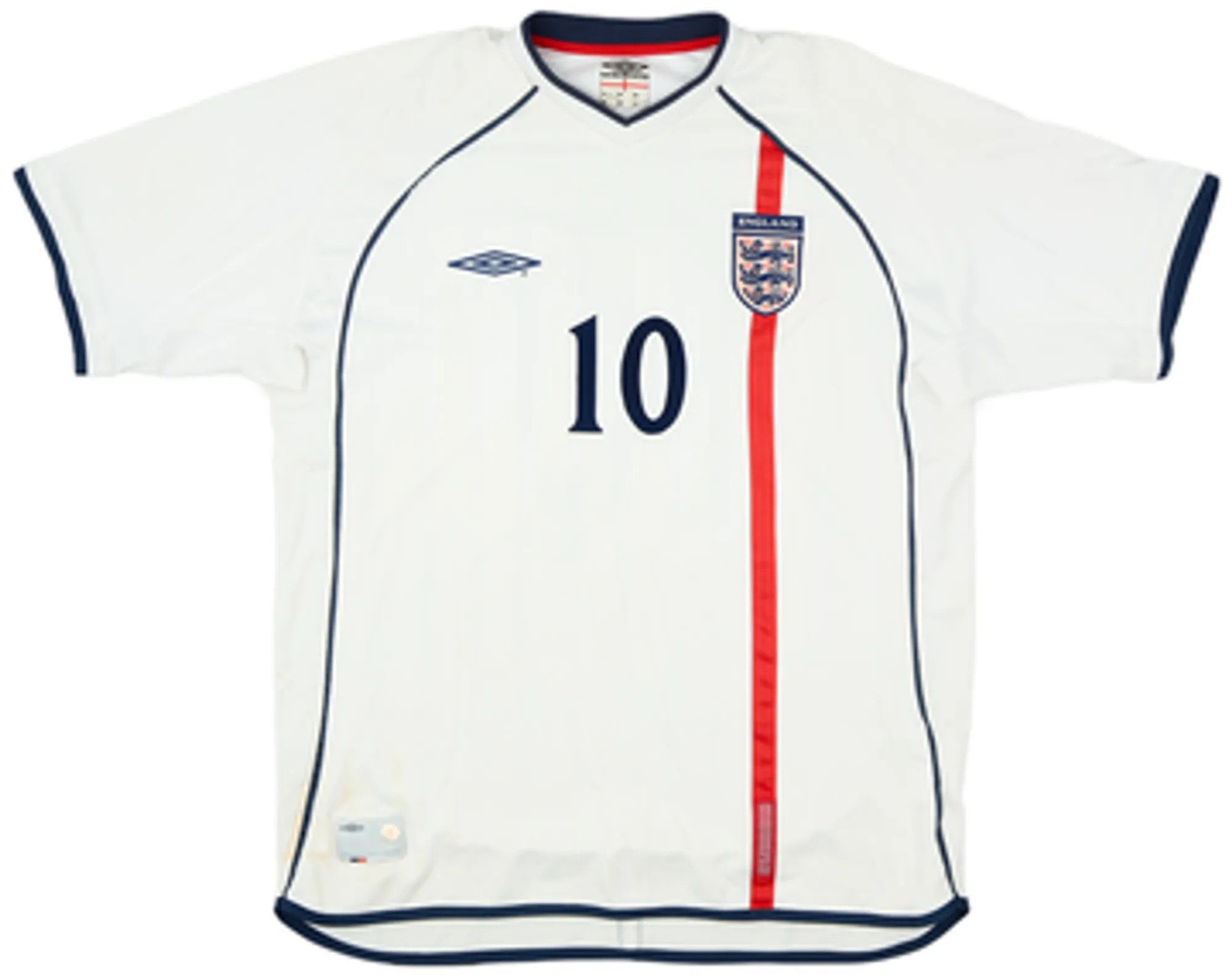 2001-03 England Home Shirt Owen #10 - 6/10 - (XL)