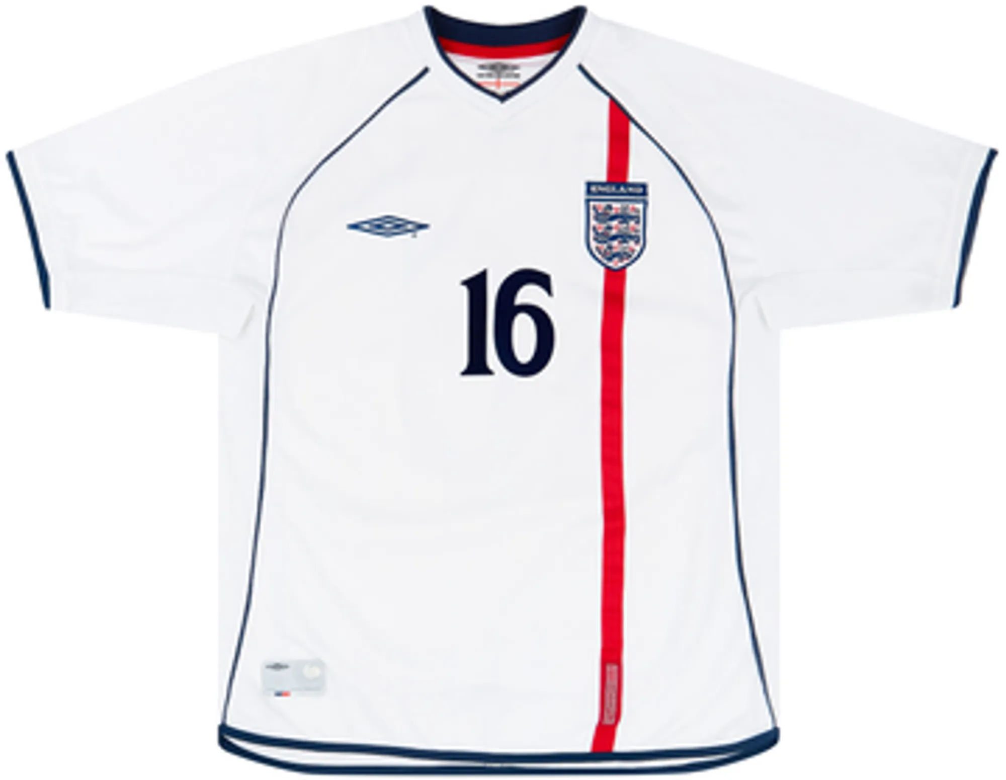 2001-03 England Home Shirt Southgate #16 - 9/10 - (XXL)