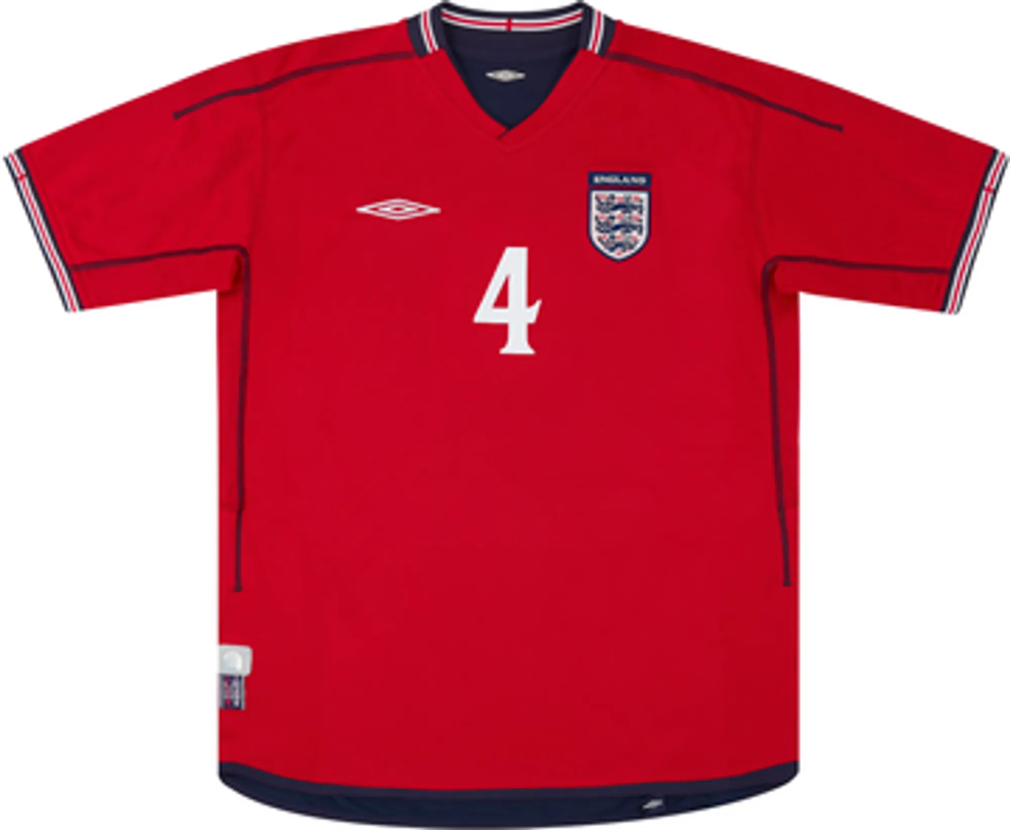 2002-04 England Away Shirt Gerrard #4 - 8/10 - (M)