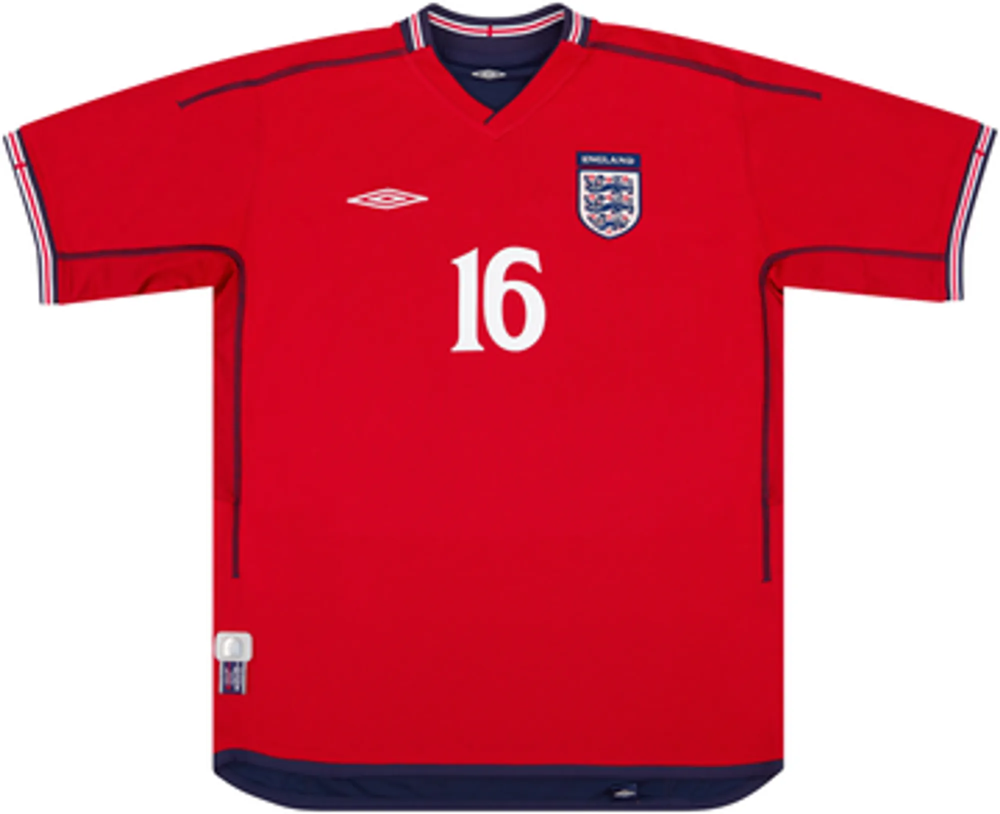 2002-04 England Away Shirt Southgate #16 - 8/10 - (L)