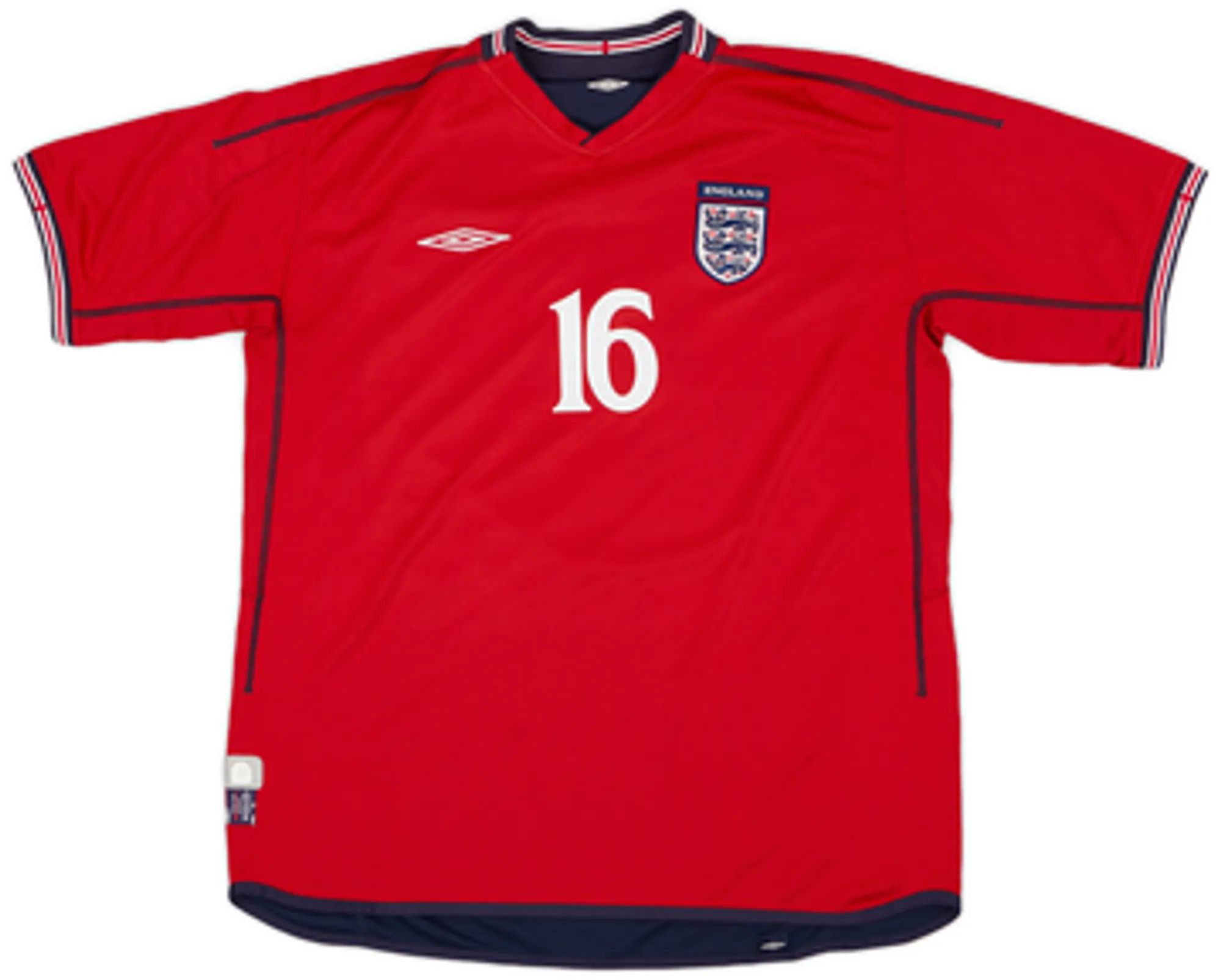 2002-04 England Away Shirt Southgate #16 - 9/10 - (XL)