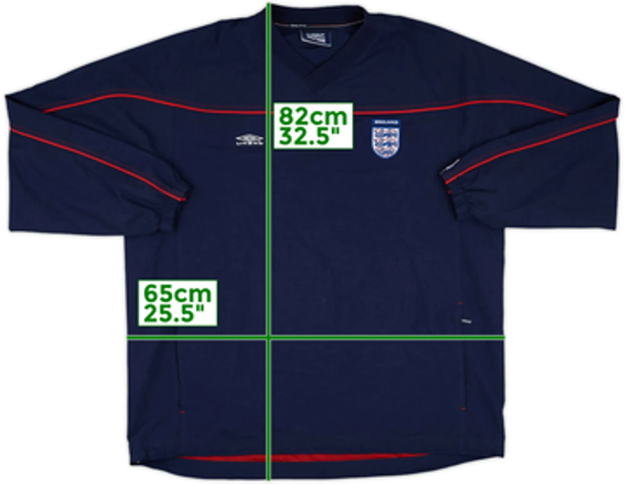 2002-04 England Umbro Drill Top - 9/10 - (L)