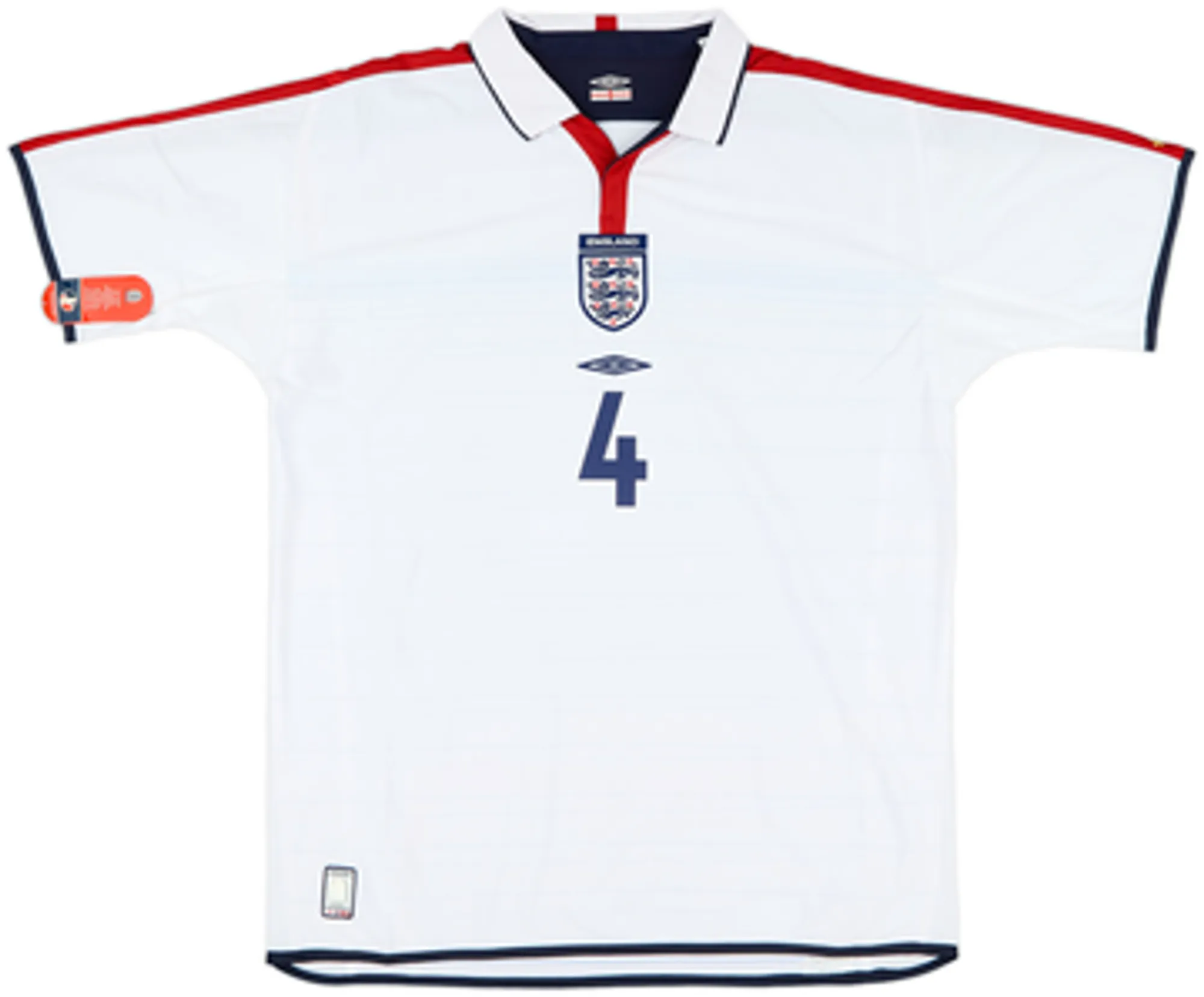 2003-05 England Home Shirt Gerrard #4 (XL)
