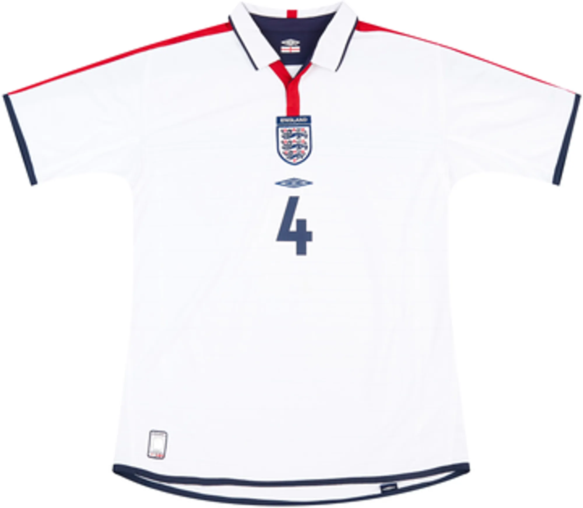 2003-05 England Home Shirt Gerrard #4 - 6/10 - (XXL)
