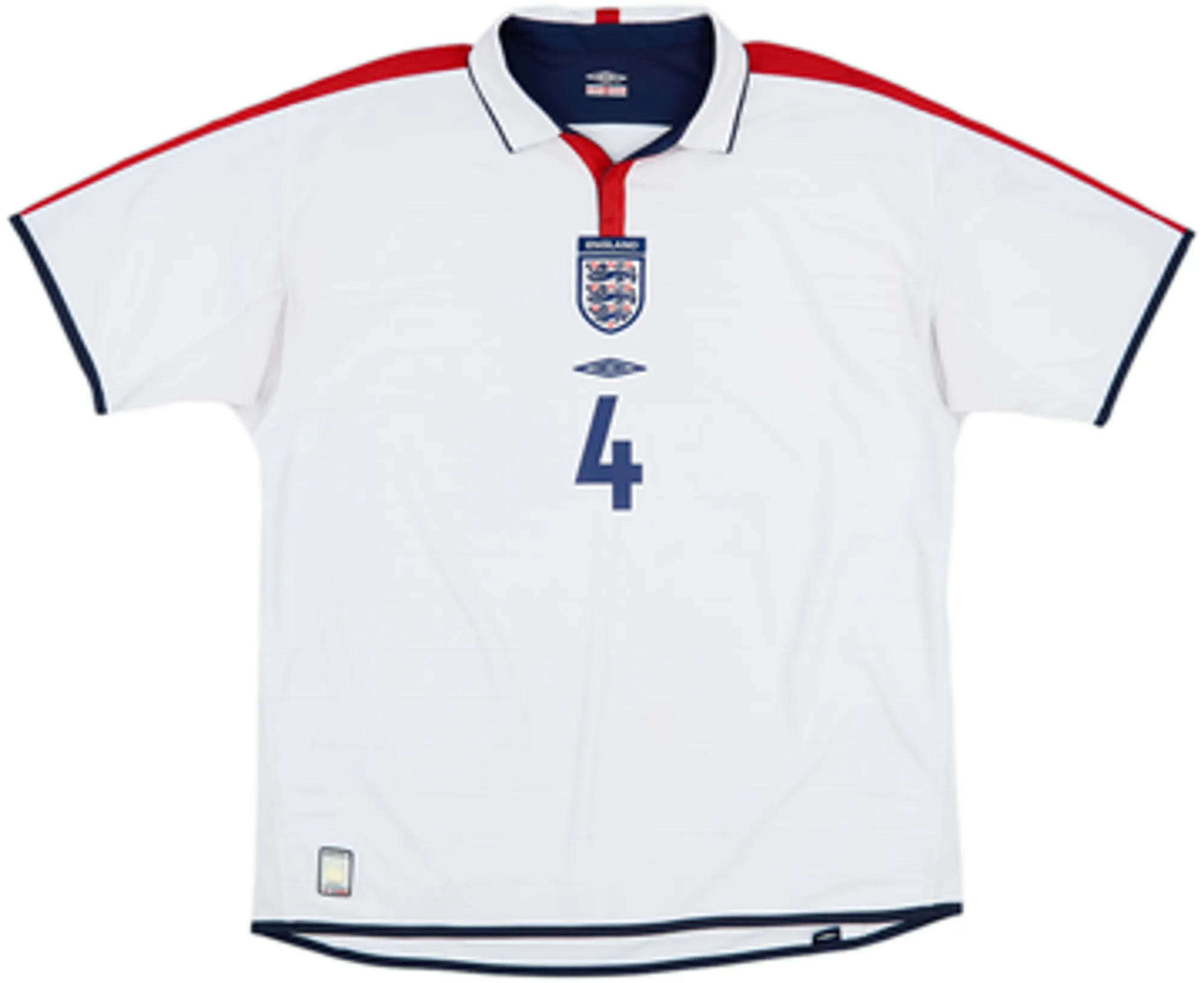2003-05 England Home Shirt Gerrard #4 - 6/10 - (L)