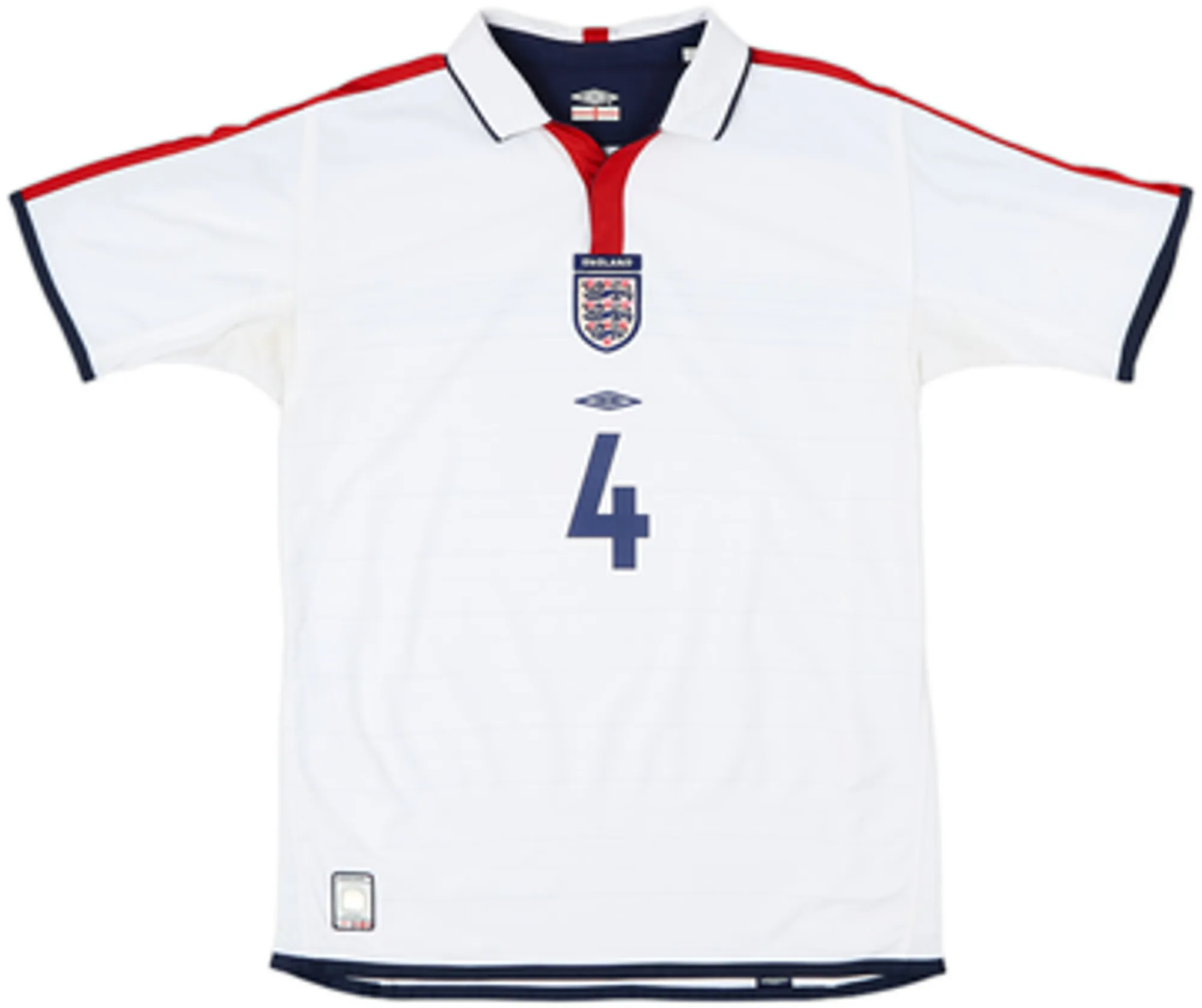 2003-05 England Home Shirt Gerrard #4 - 7/10 - (XL.Boys)