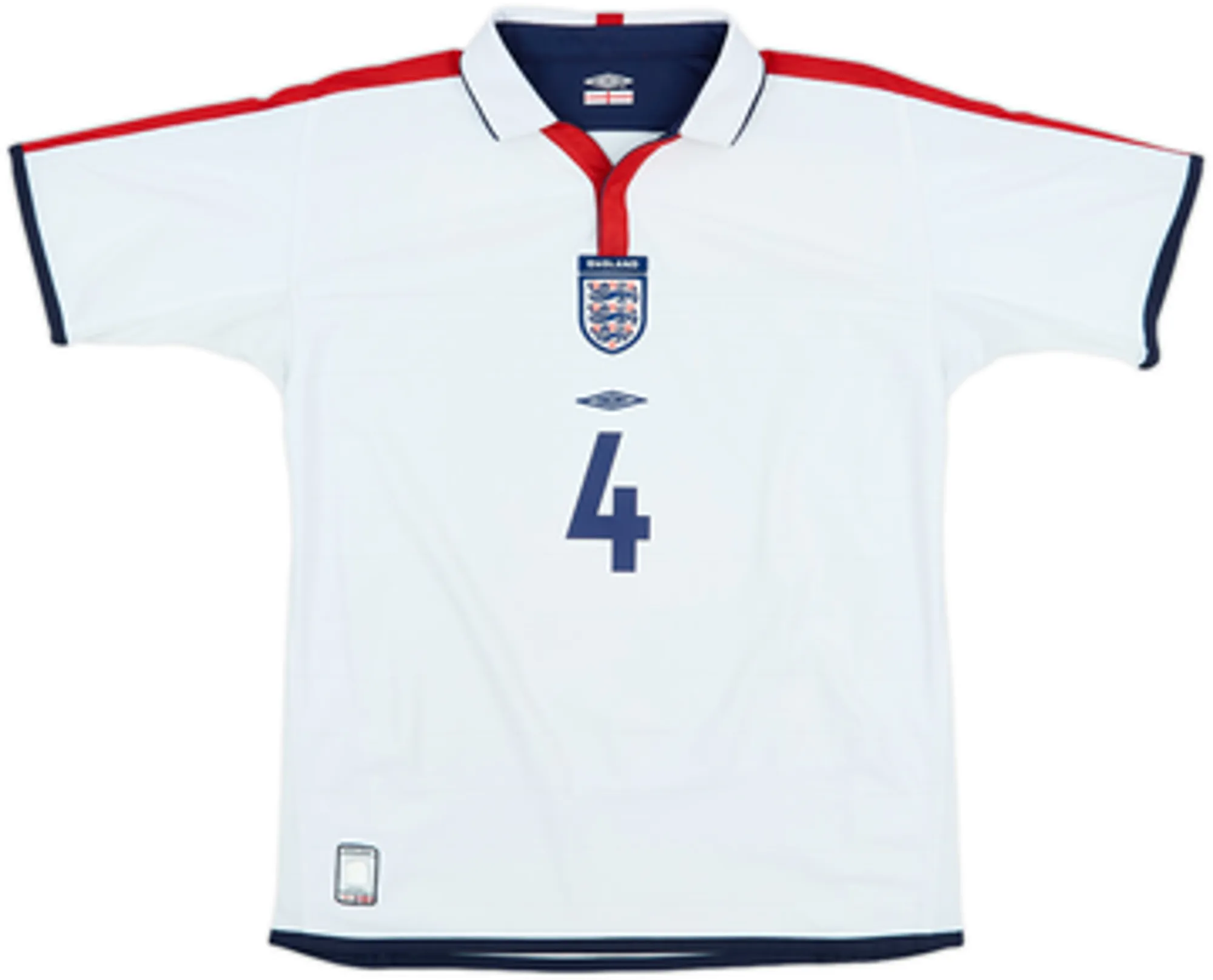 2003-05 England Home Shirt Gerrard #4 - 8/10 - (XL.Boys)