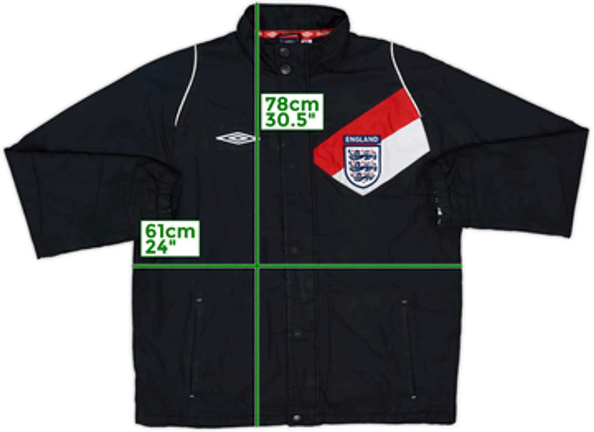 2004-05 England Umbro Padded Coat - 7/10 - (S)