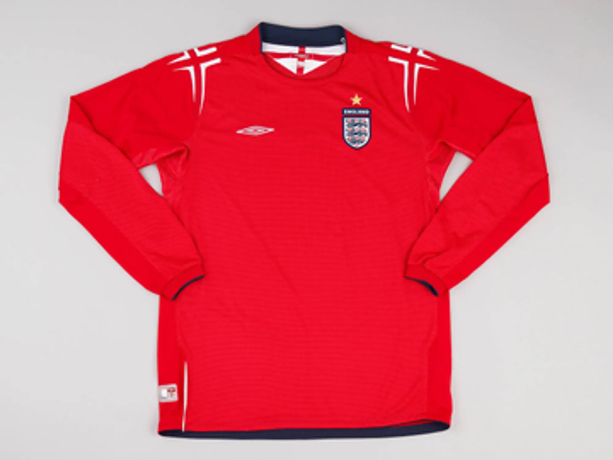 2004-06 England Away L/S Shirt - 8/10 - (XL.Boys)