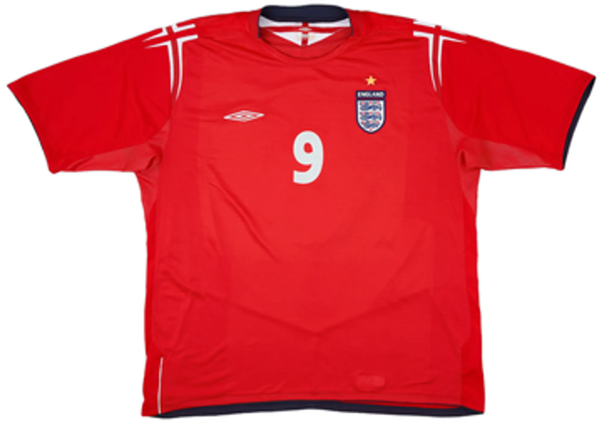 2004-06 England Away Shirt Rooney #9 - 9/10 - (S)
