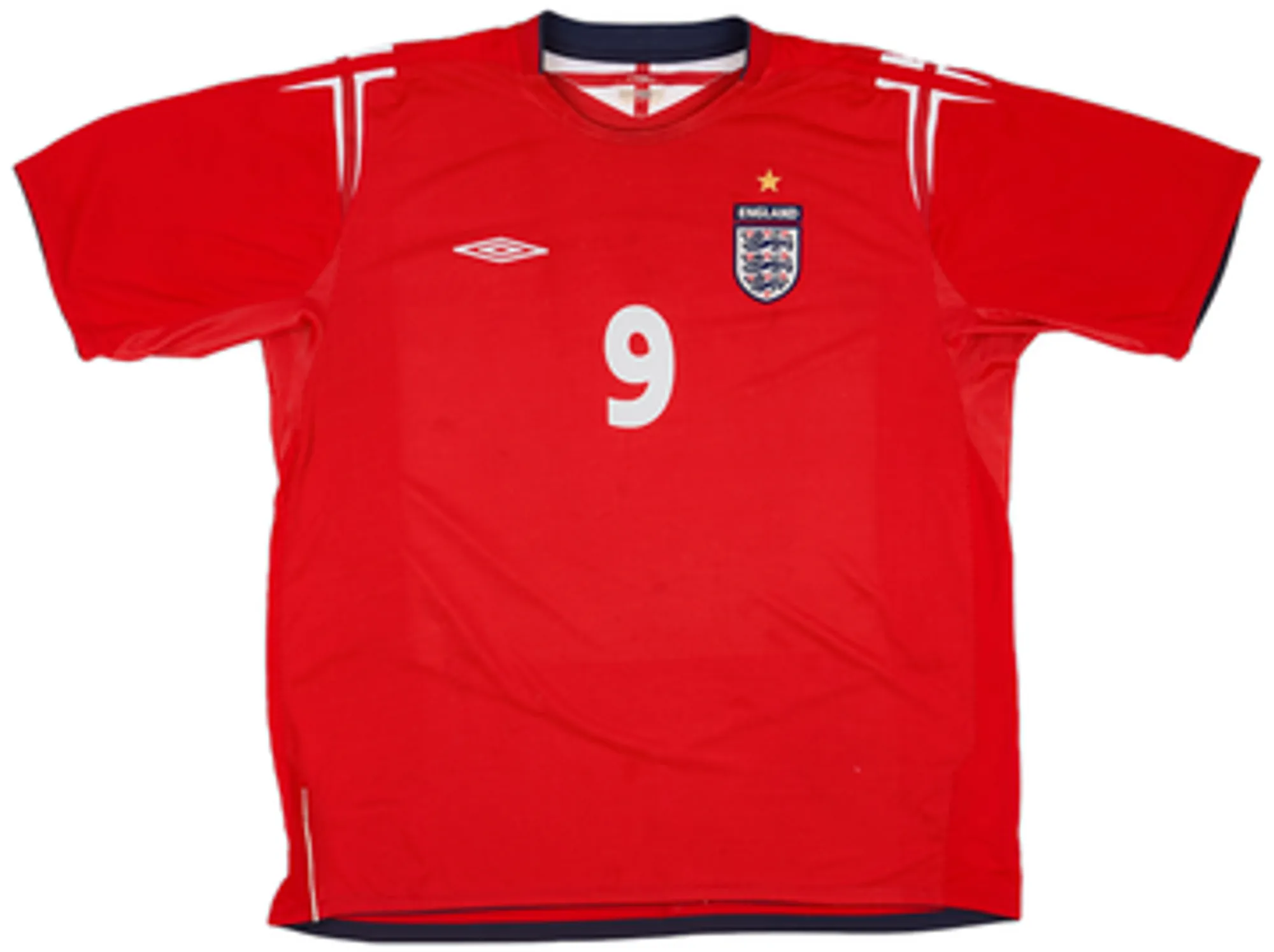 2004-06 England Away Shirt Rooney #9 - 7/10 - (L)