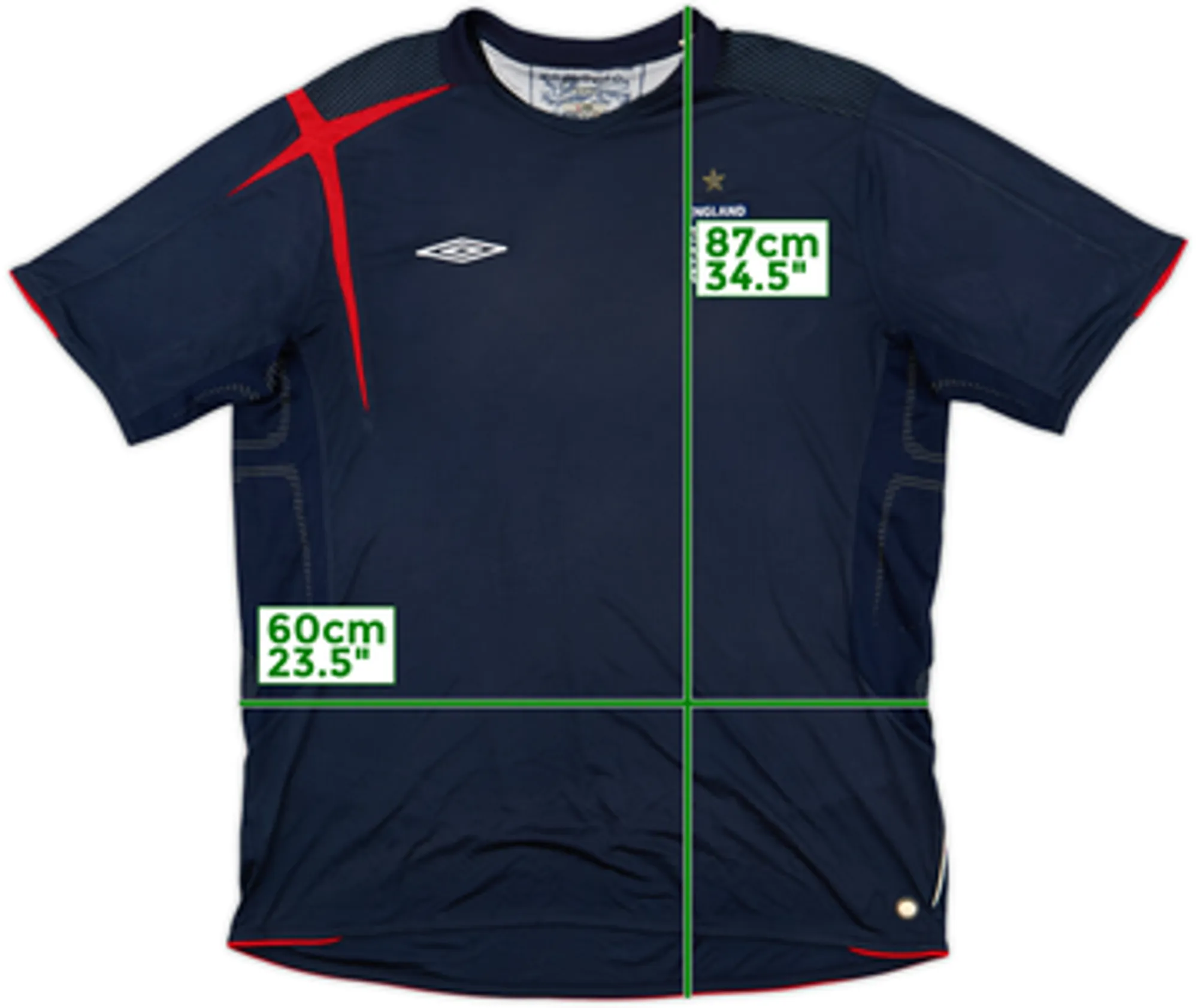 2005-06 England GK S/S Shirt - 6/10 - (S)