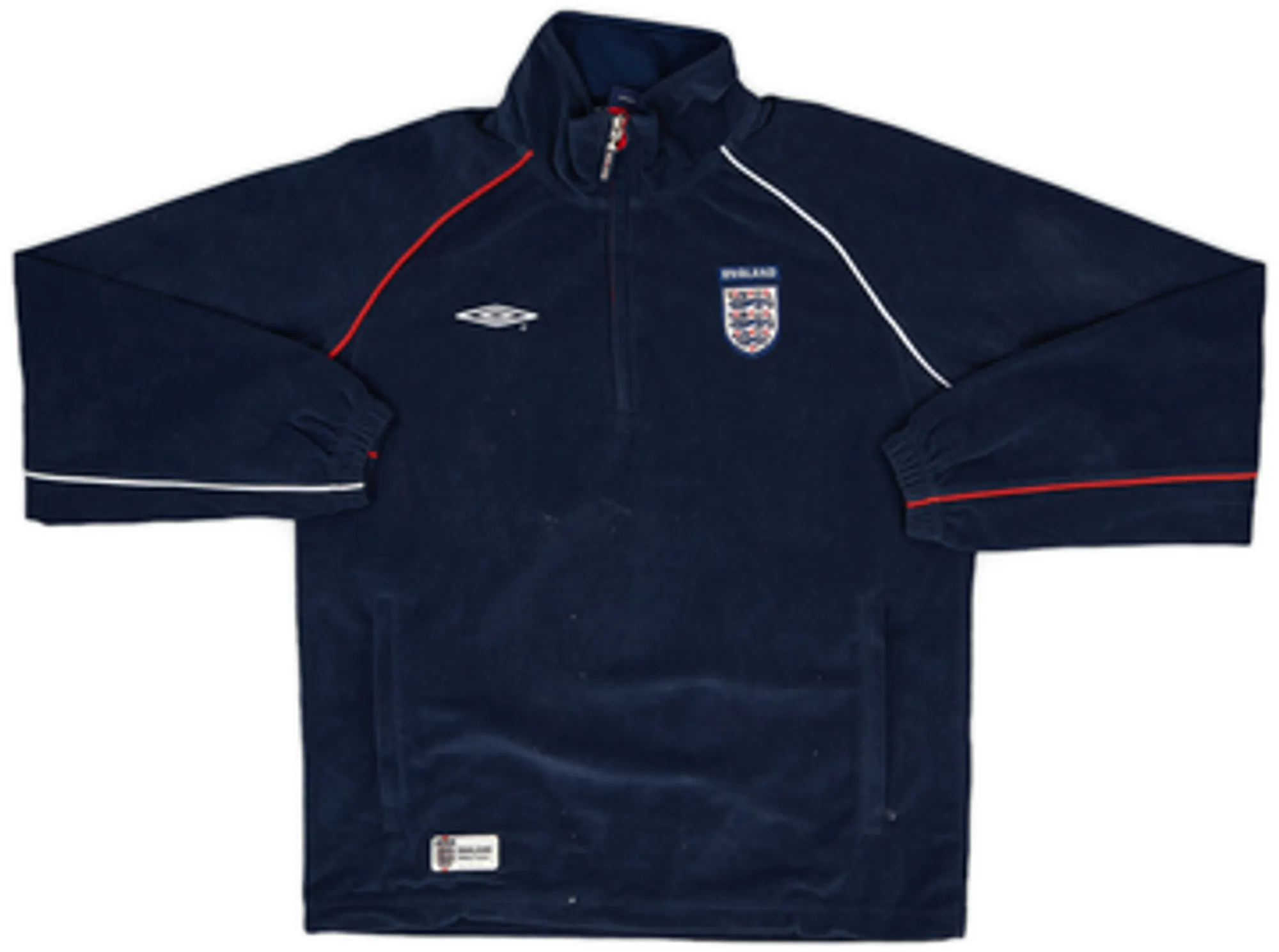 2004-06 England Umbro 1/4 Zip Drill Top - 7/10 - (S)