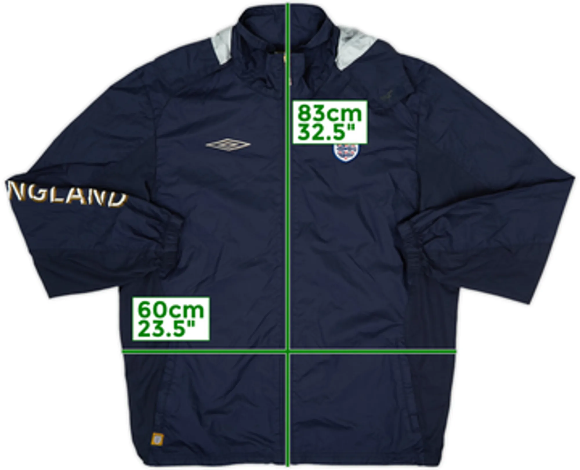 2004-06 England Umbro Hooded Rain Jacket - 6/10 - (L)