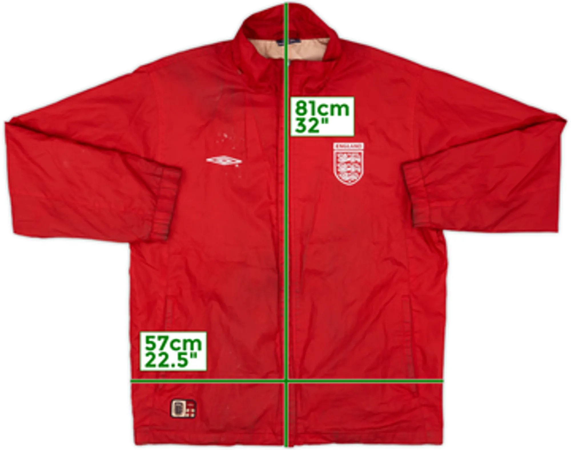 2005-06 England Umbro Rain Jacket - 5/10 - (S)