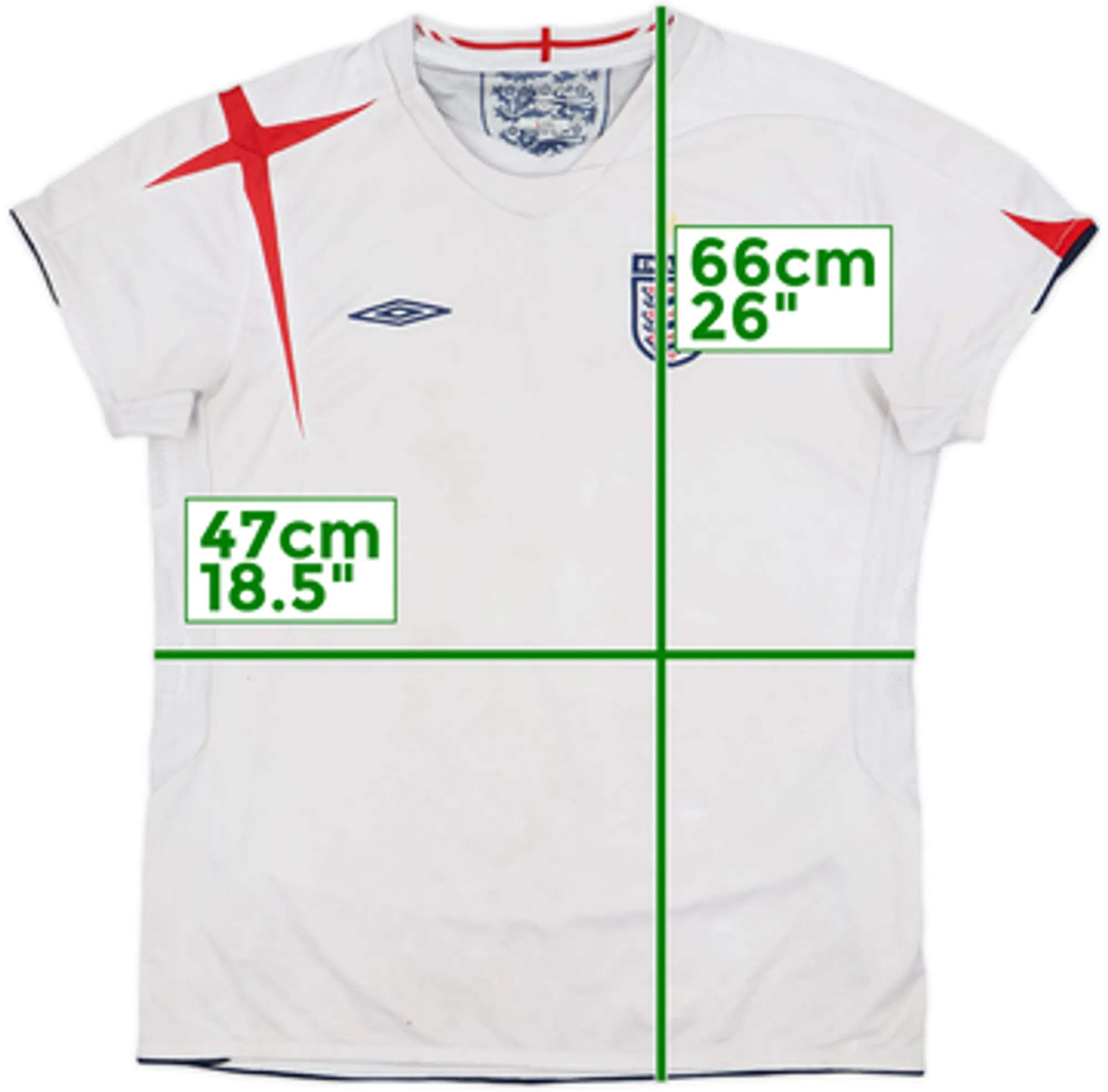2005-07 England Home Shirt - 4/10 - (Women's M)