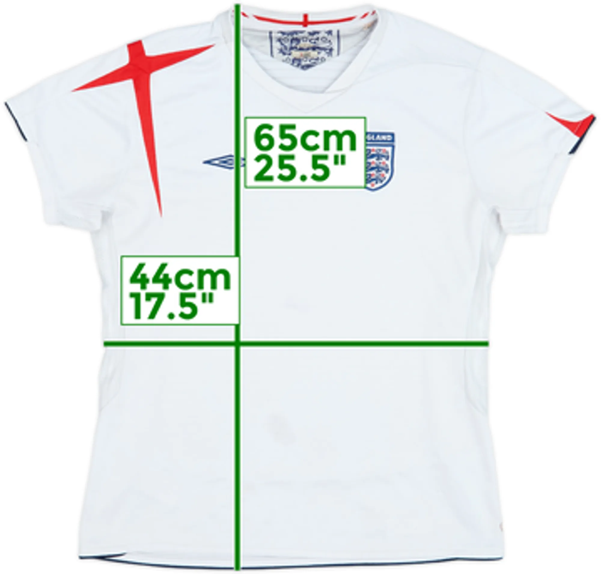 2005-07 England Home Shirt - 5/10 - (Women's L)