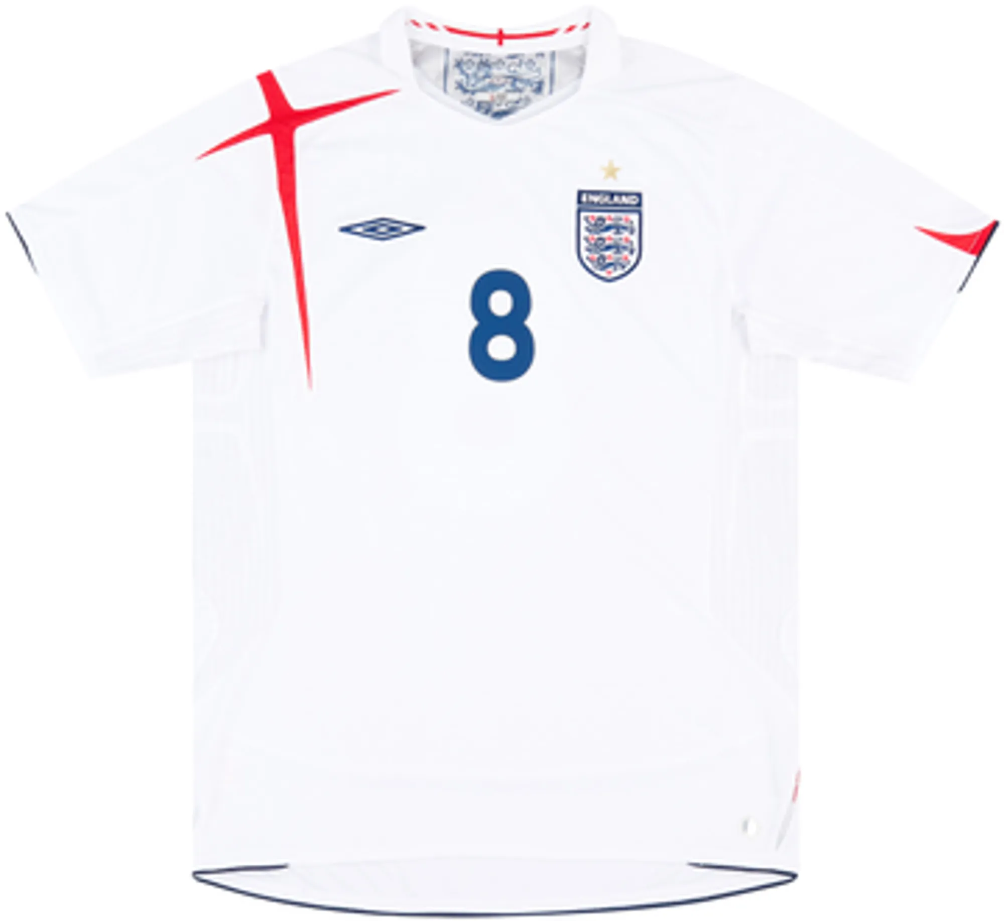 2005-07 England Home Shirt Lampard #8 - 8/10 - (L)