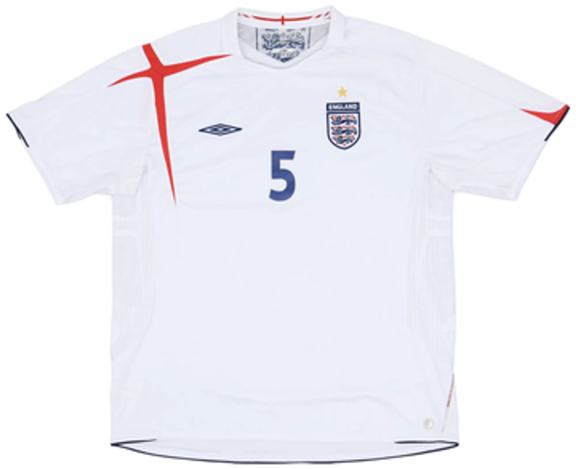 2005-07 England Home Shirt Terry #5 - 7/10 - (XXL)