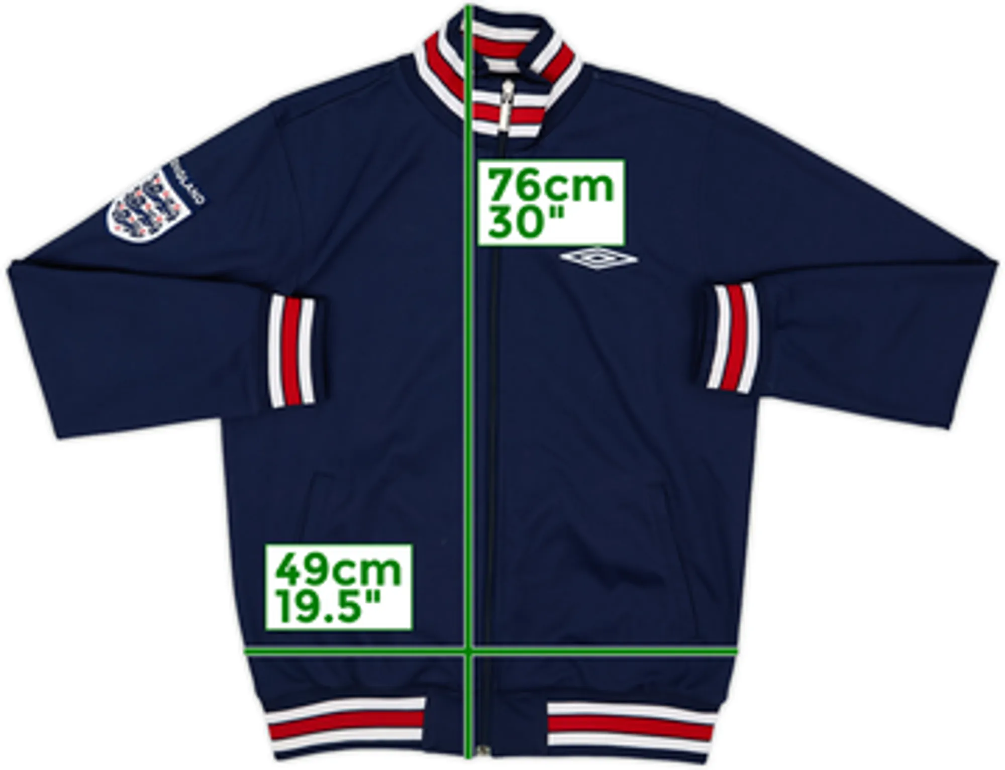 2005-07 England Umbro Track Jacket - 7/10 - (M)