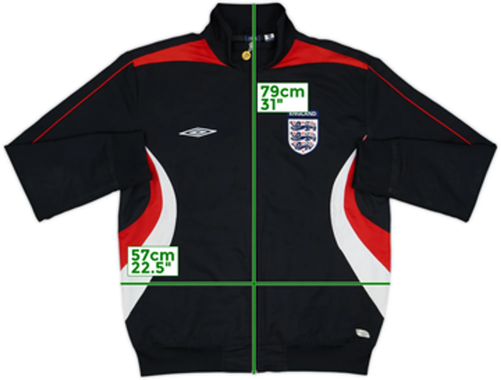 2005-07 England Umbro Track Jacket - 6/10 - (M)