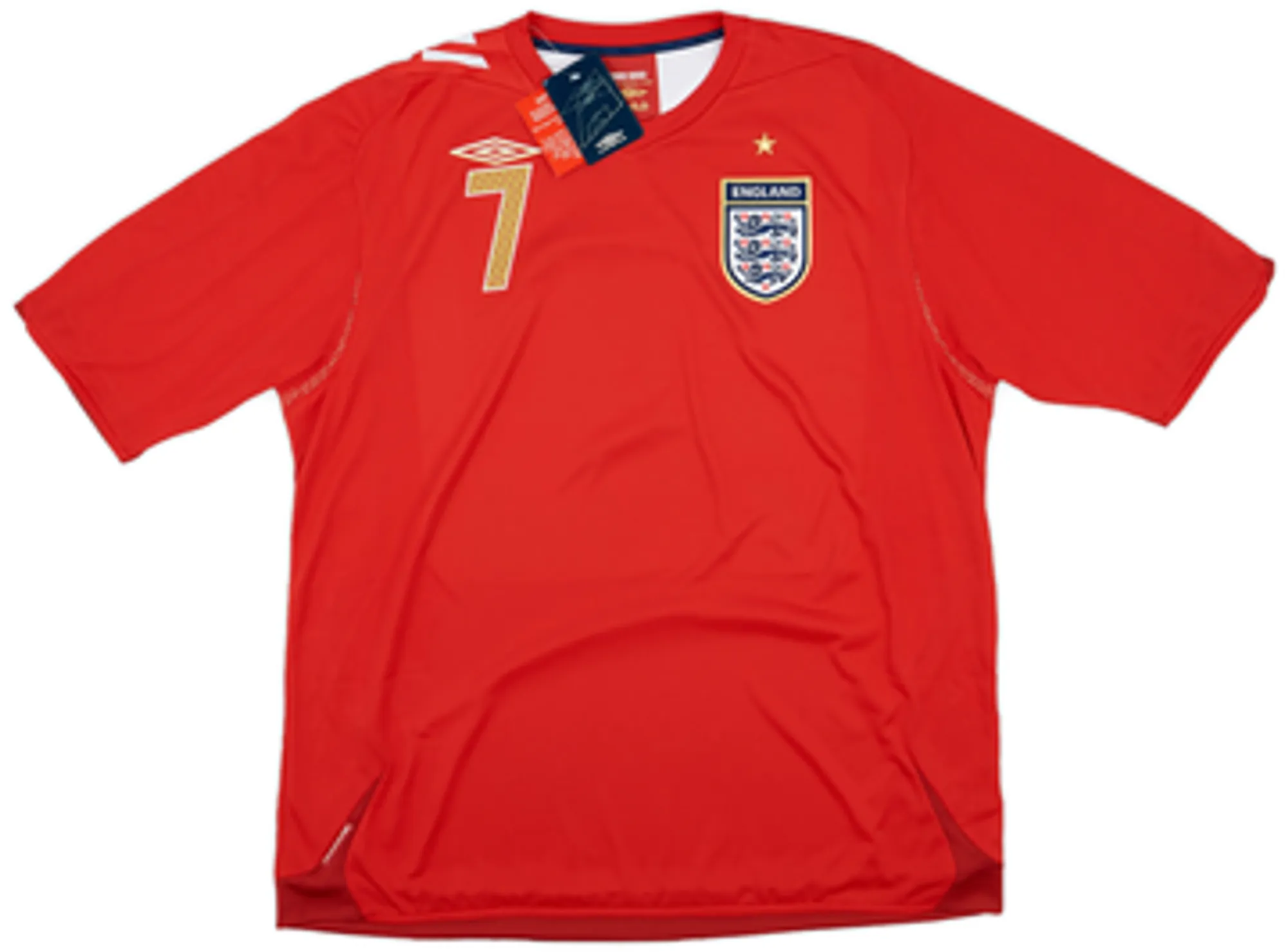 2006-08 England Away Shirt Beckham #7 (XXL)