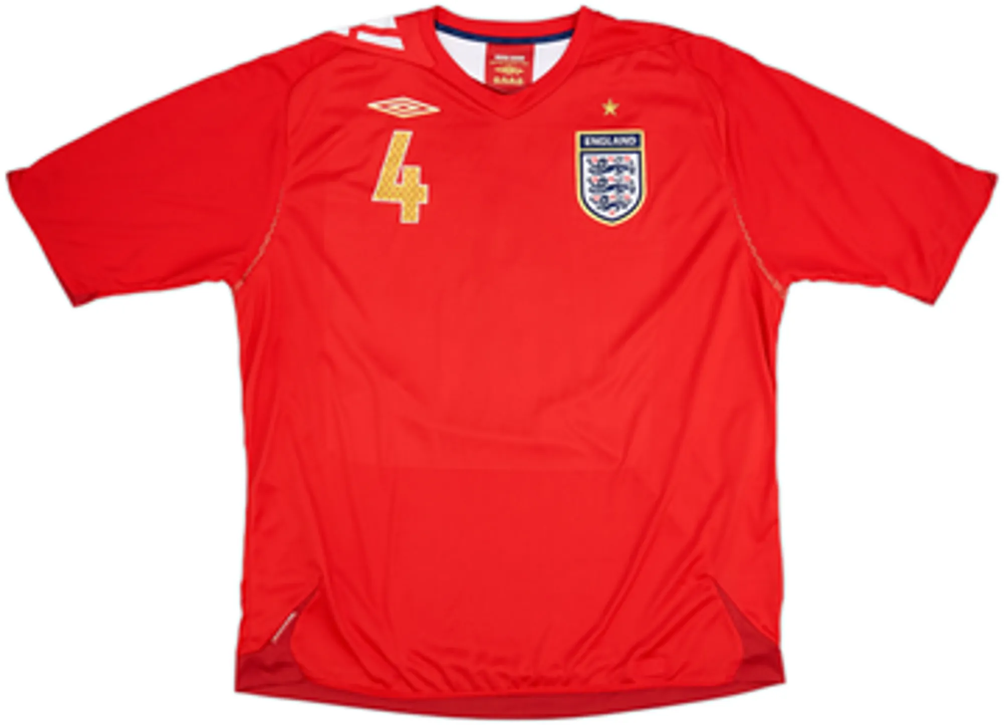 2006-08 England Away Shirt Gerrard #4 - 10/10 - (XXL)