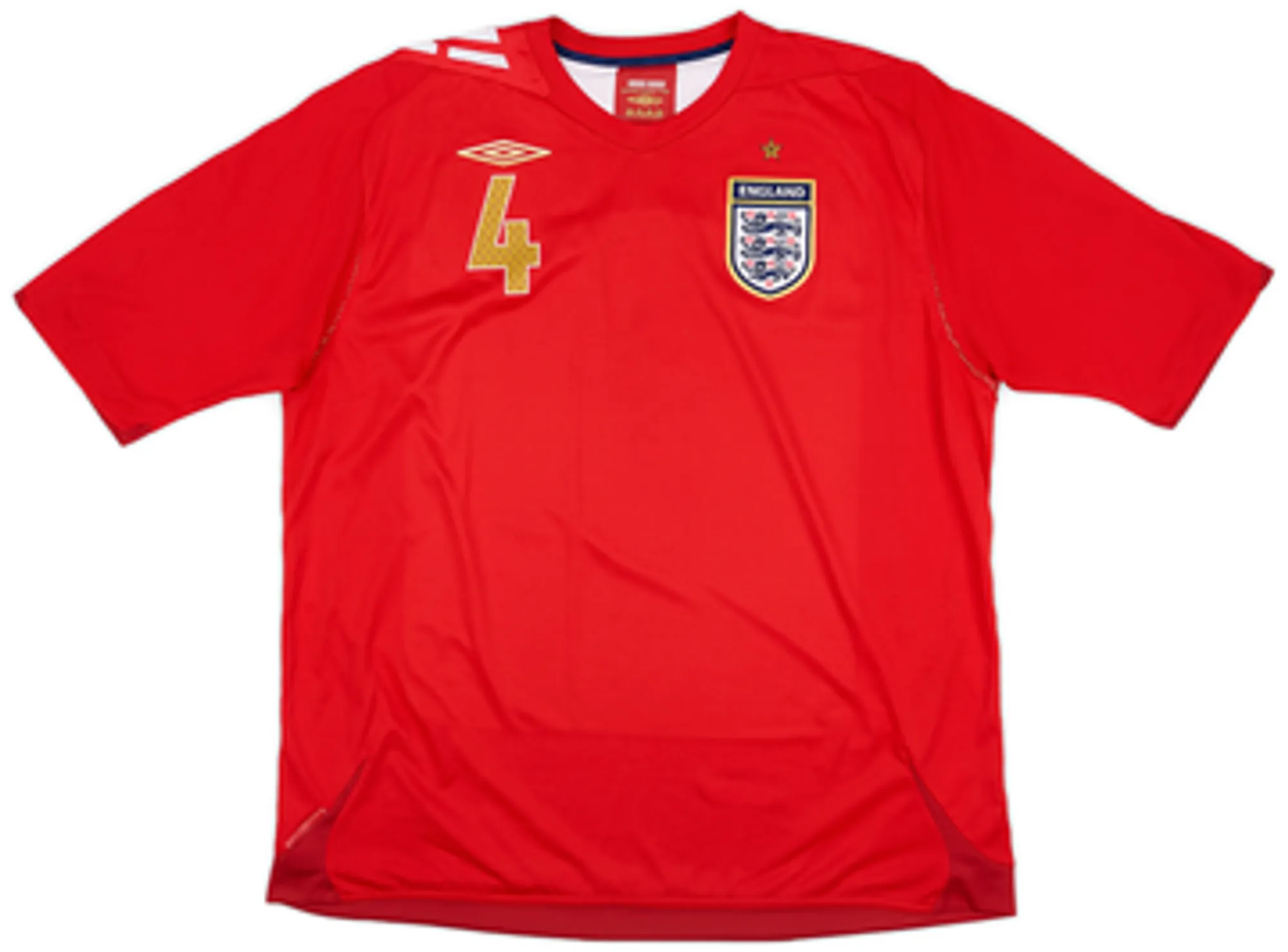 2006-08 England Away Shirt Gerrard #4 - 9/10 - (3XL)