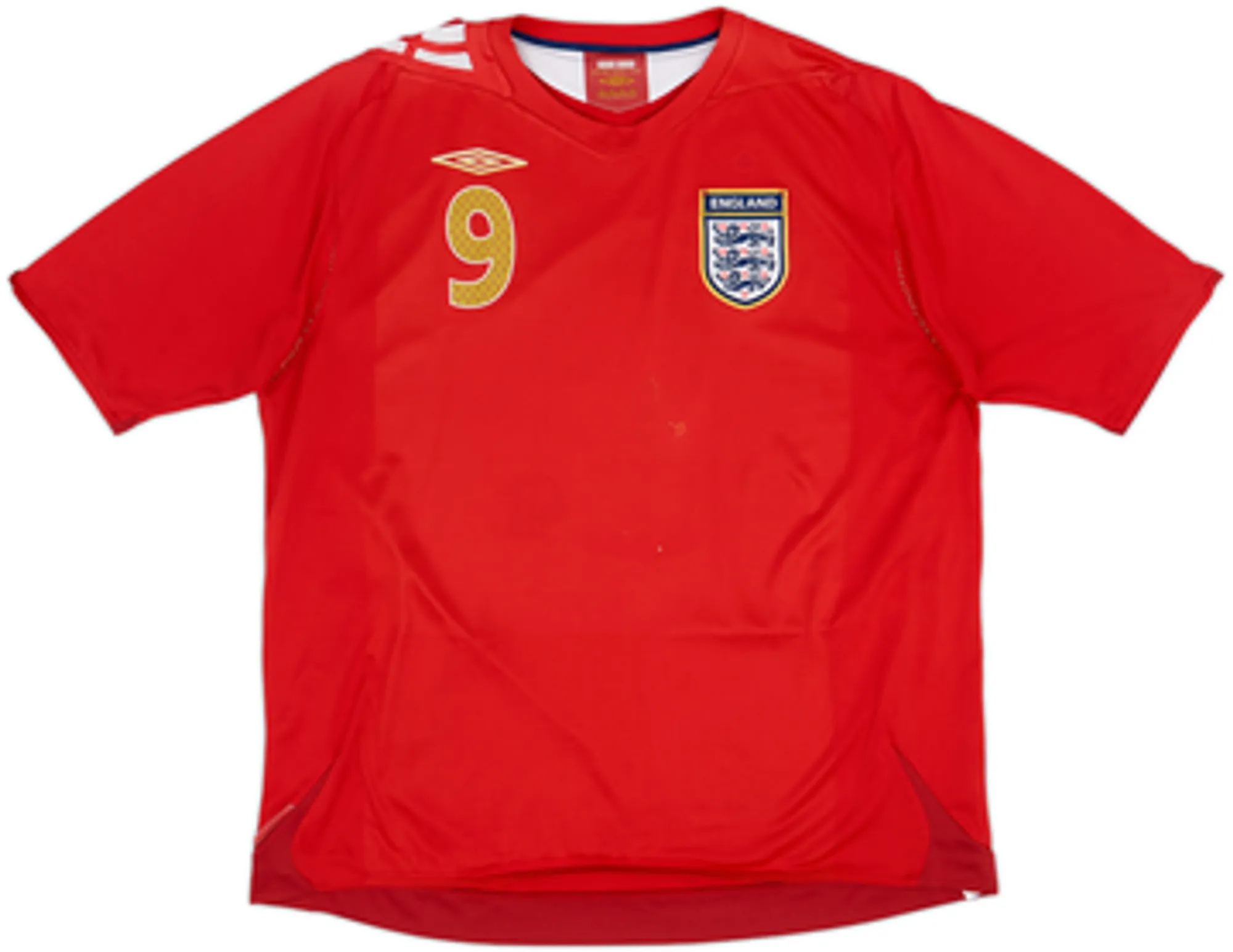 2006-08 England Away Shirt Rooney #9 - 5/10 - (L)