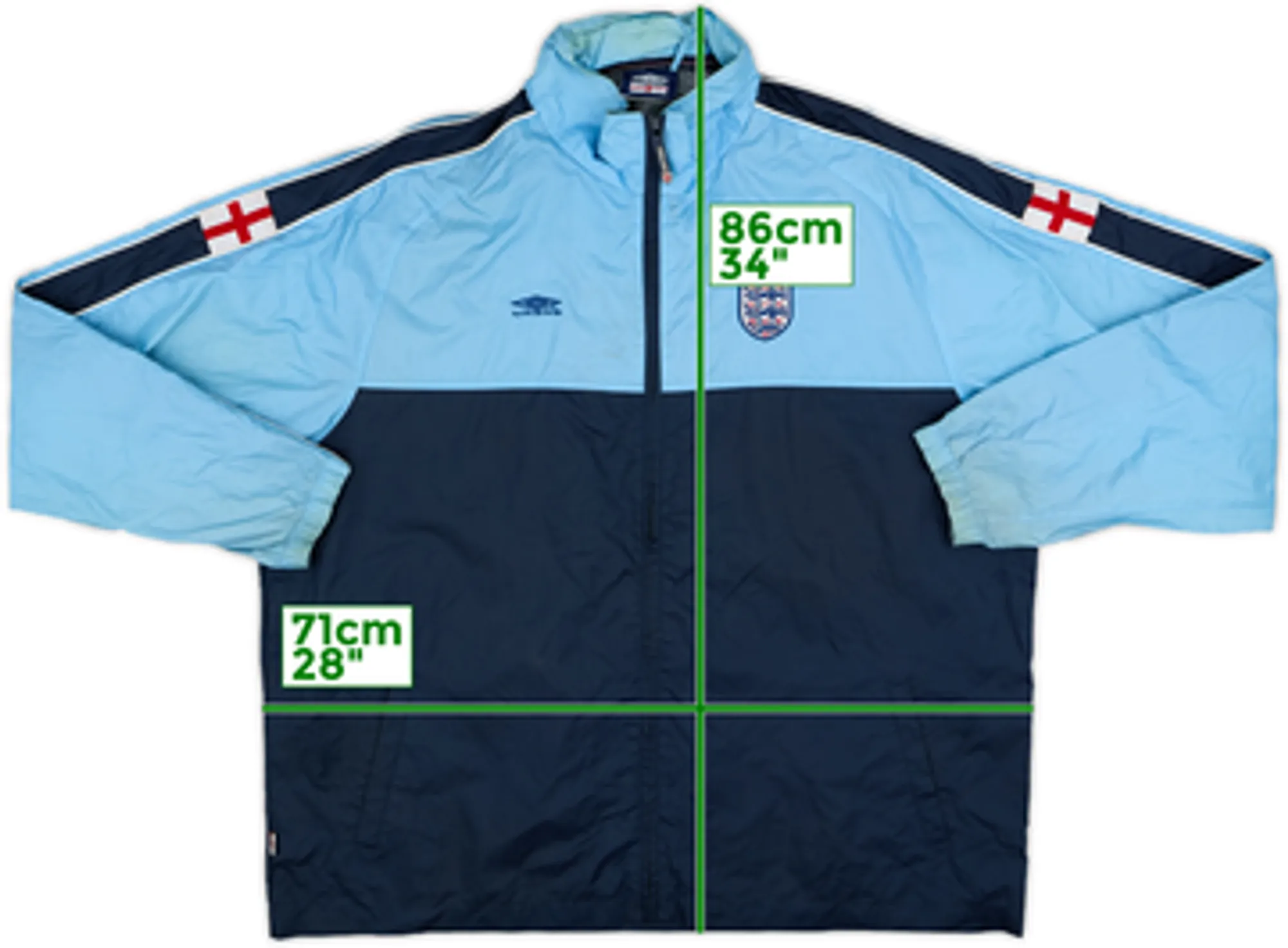 2006-08 England Umbro Hooded Rain Jacket - 5/10 - (XXL)