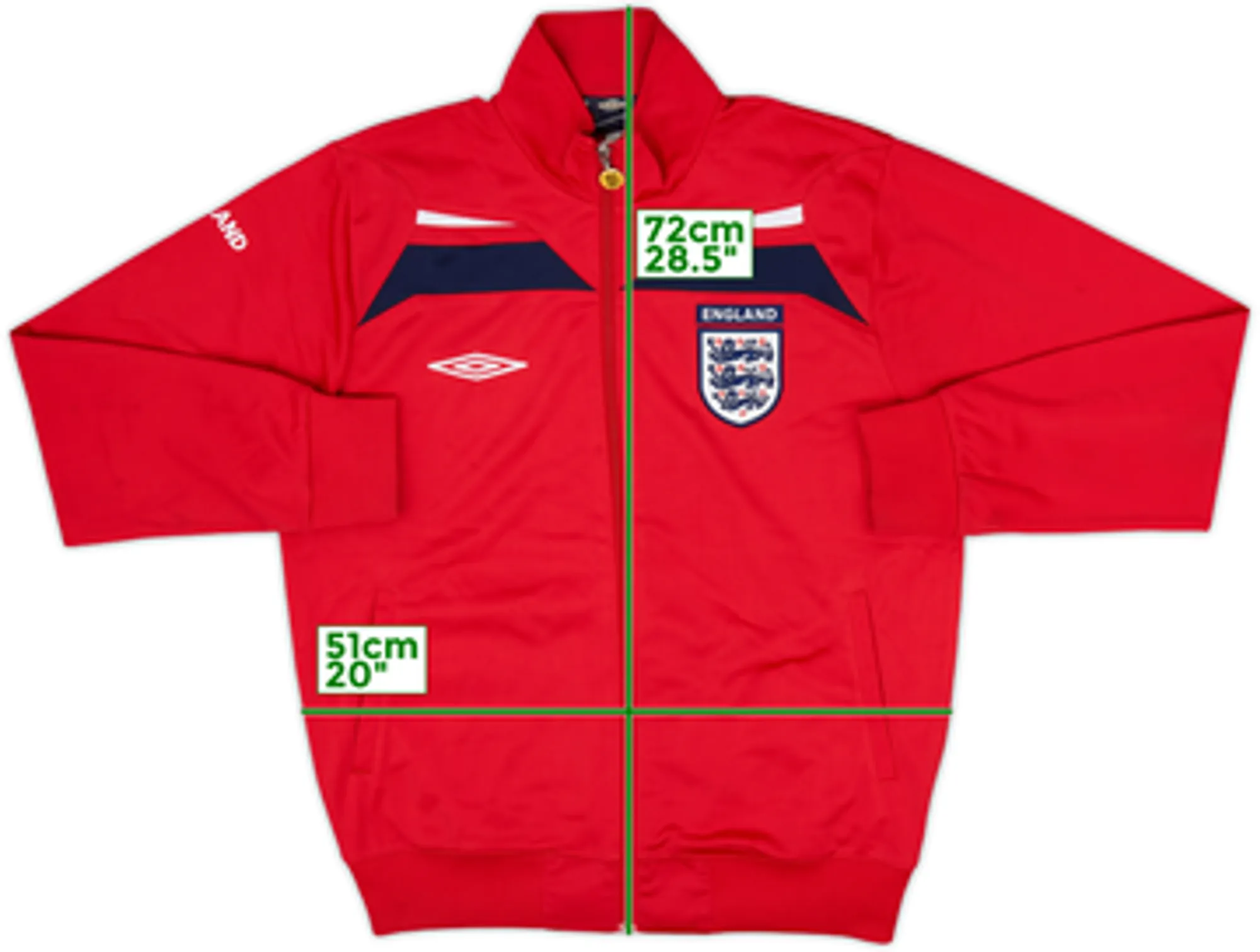 2006-08 England Umbro Track Jacket - 7/10 - (S)