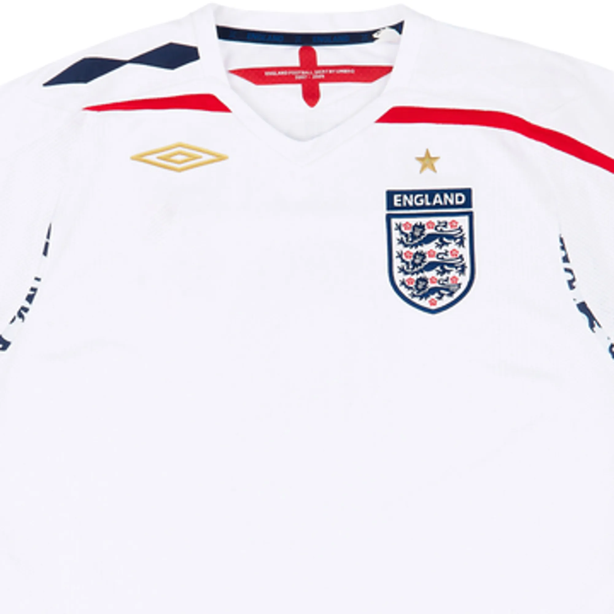 2007-09 England Home Shirt - 7/10 - (XL)