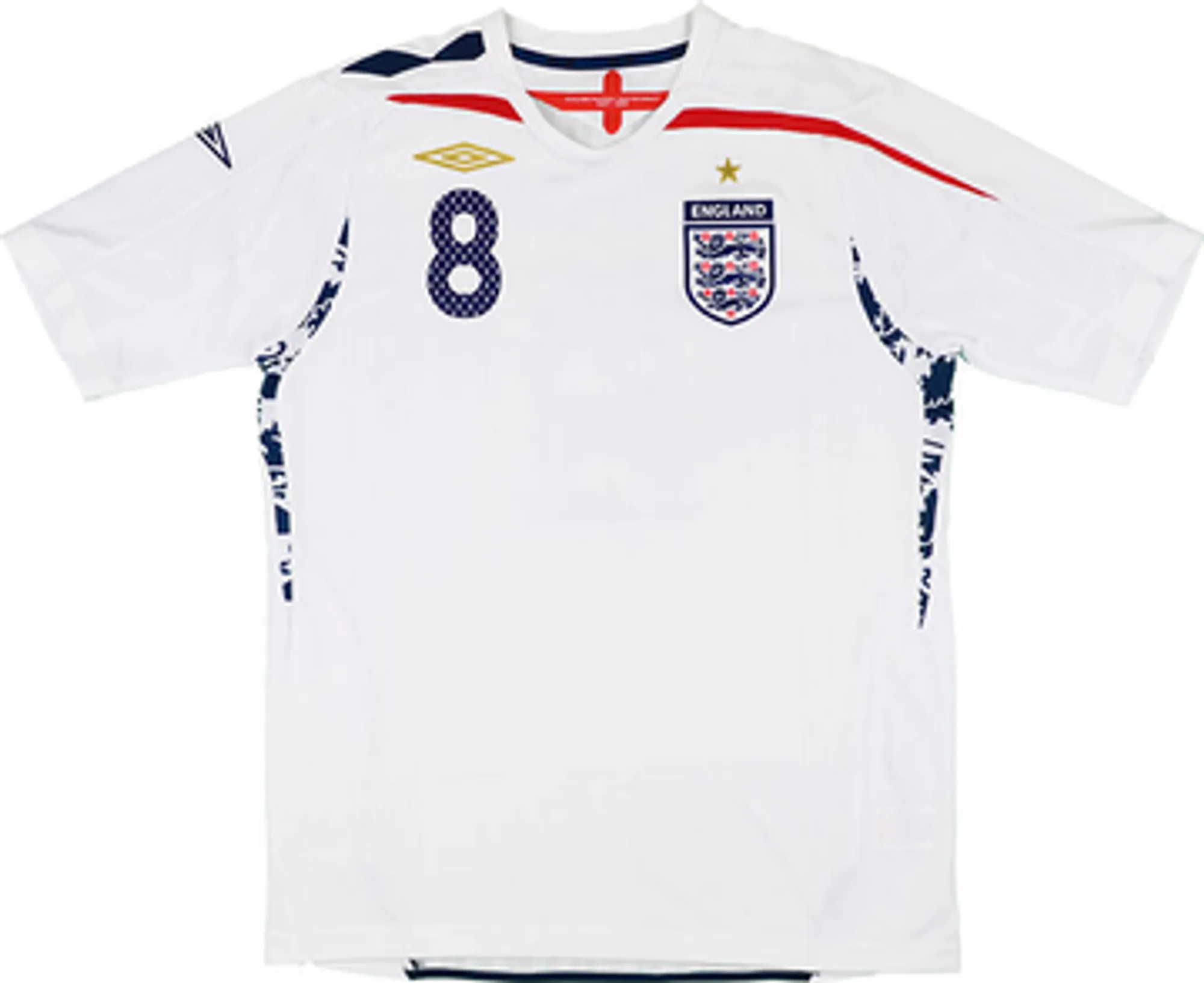 2007-09 England Home Shirt Lampard #8 - 6/10 - (XL)