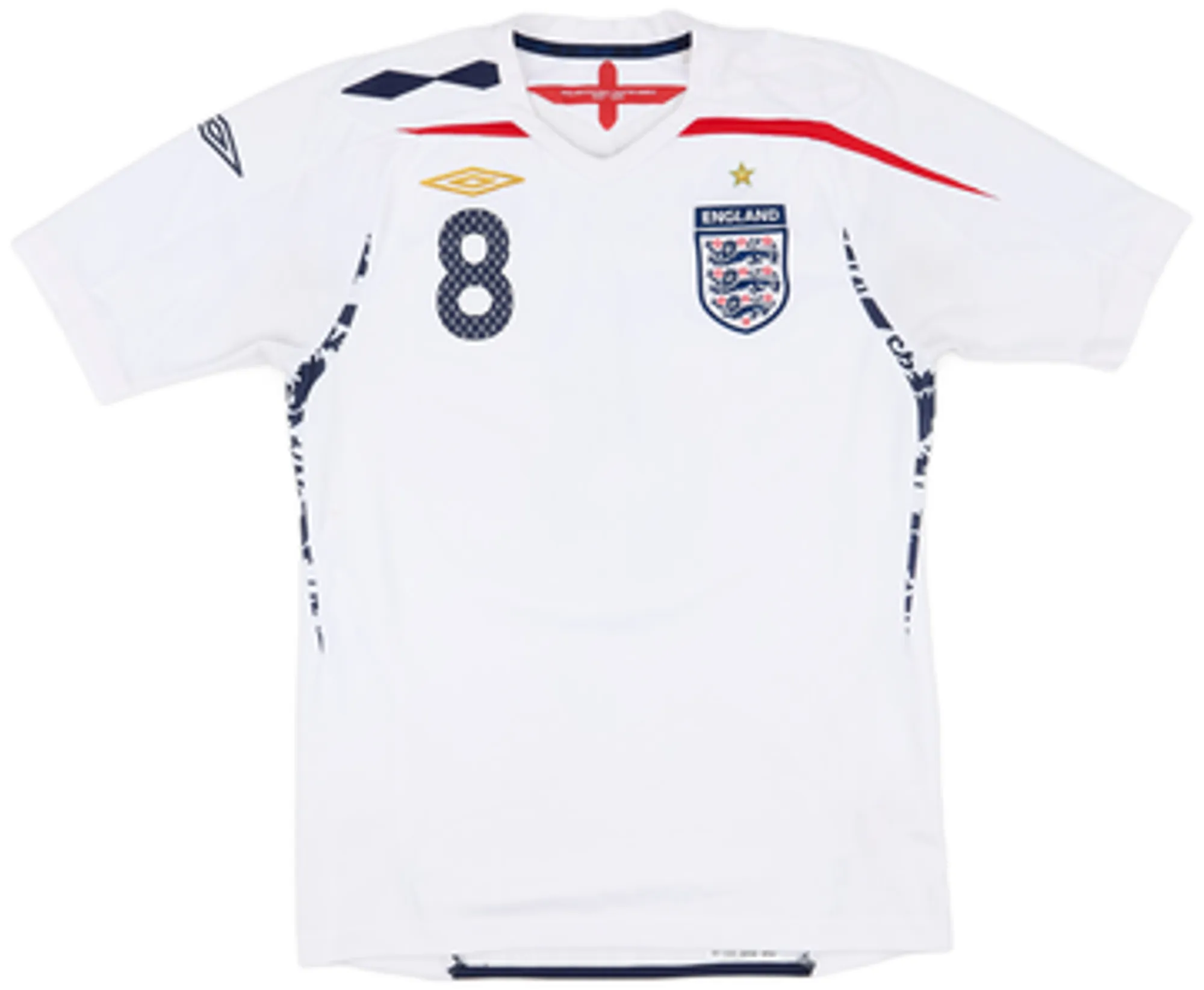 2007-09 England Home Shirt Lampard #8 - 9/10 - (S)