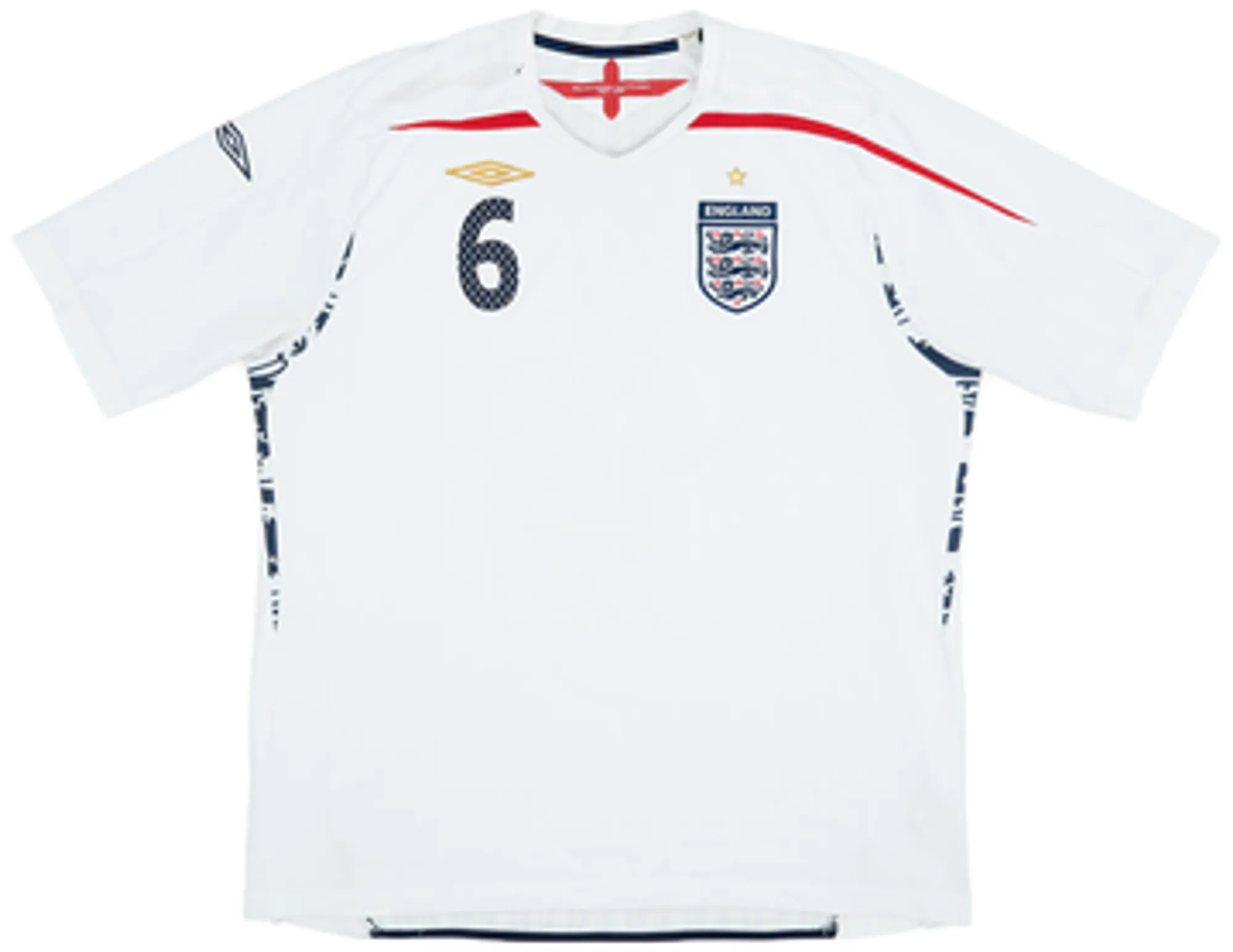 2007-09 England Home Shirt Terry #6 - 6/10 - (XXL)