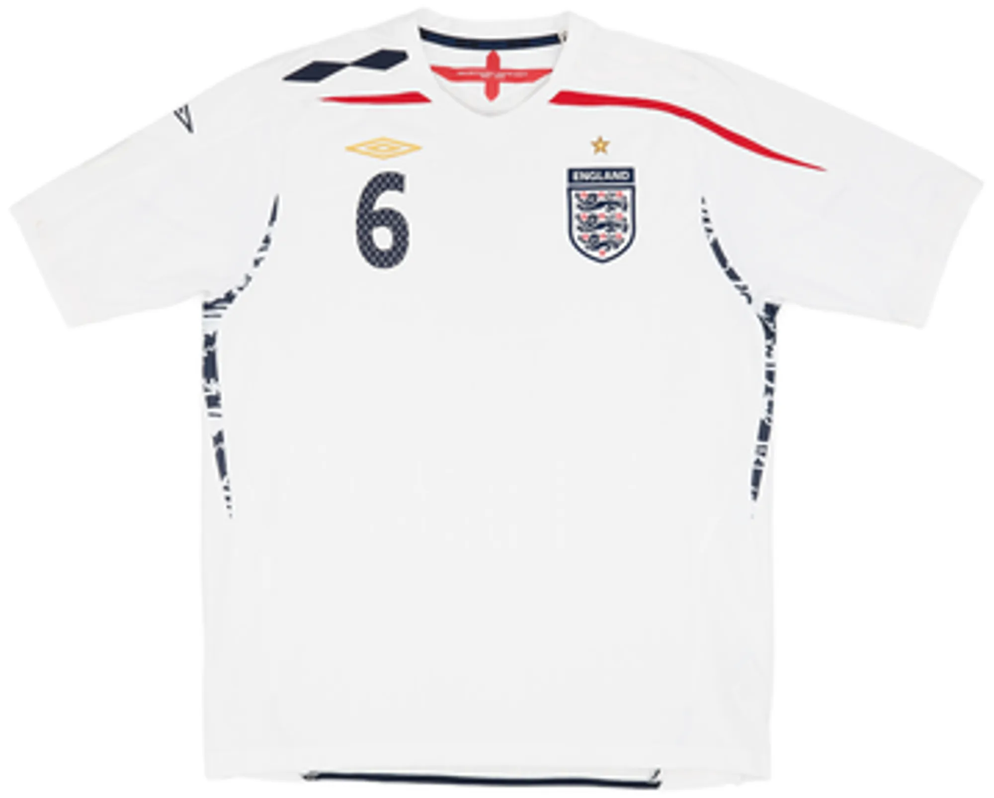 2007-09 England Home Shirt Terry #6 - 7/10 - (XL)