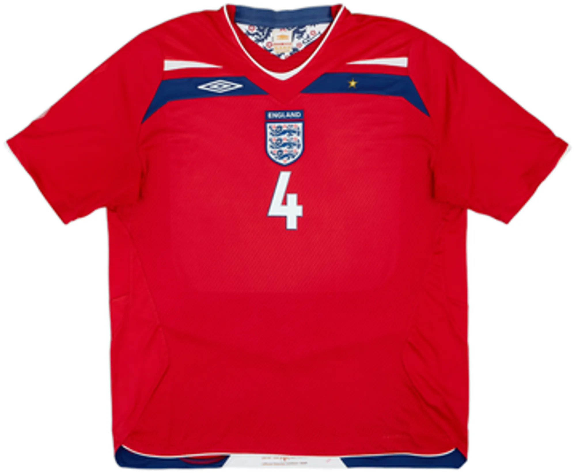 2008-10 England Away Shirt Gerrard #4 - 6/10 - (L)