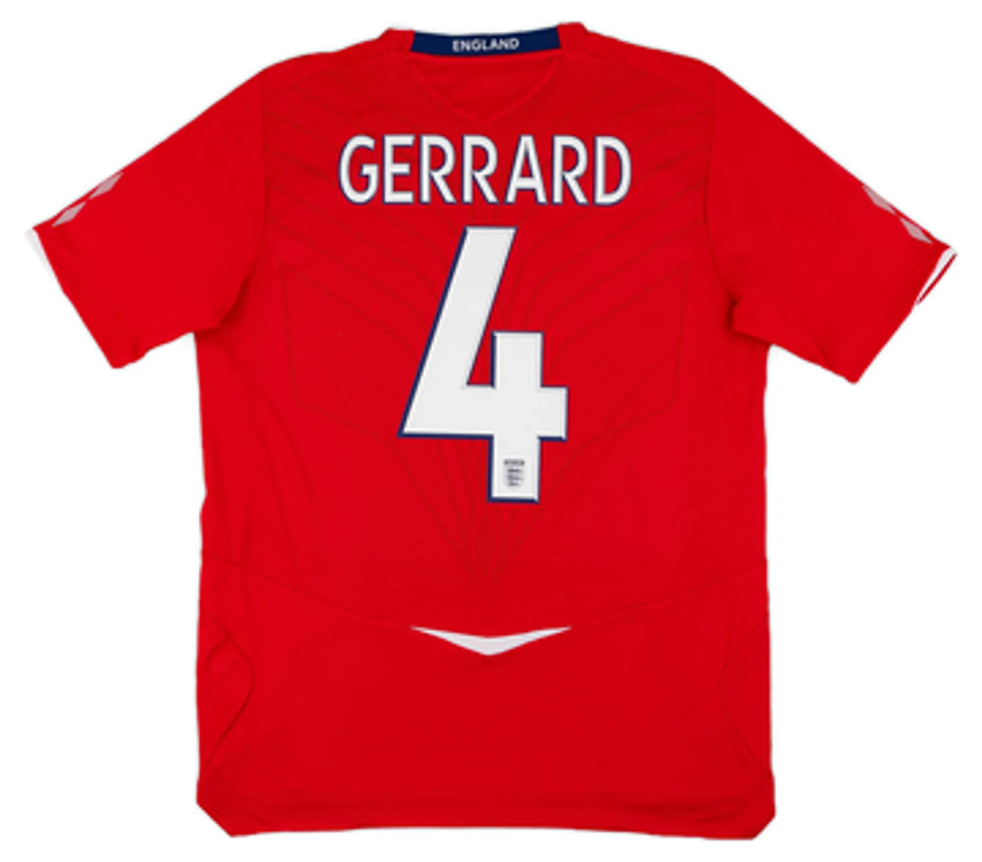 2008-10 England Away Shirt Gerrard #4EL