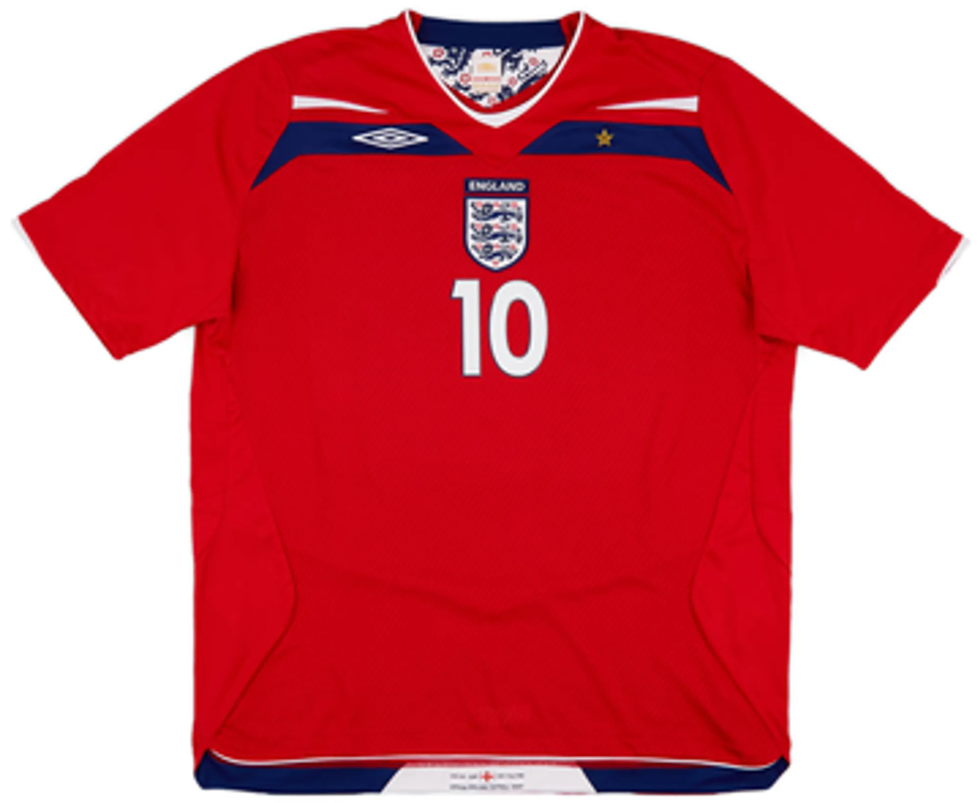 2008-10 England Away Shirt Rooney #10 - 10/10 - (XXL)