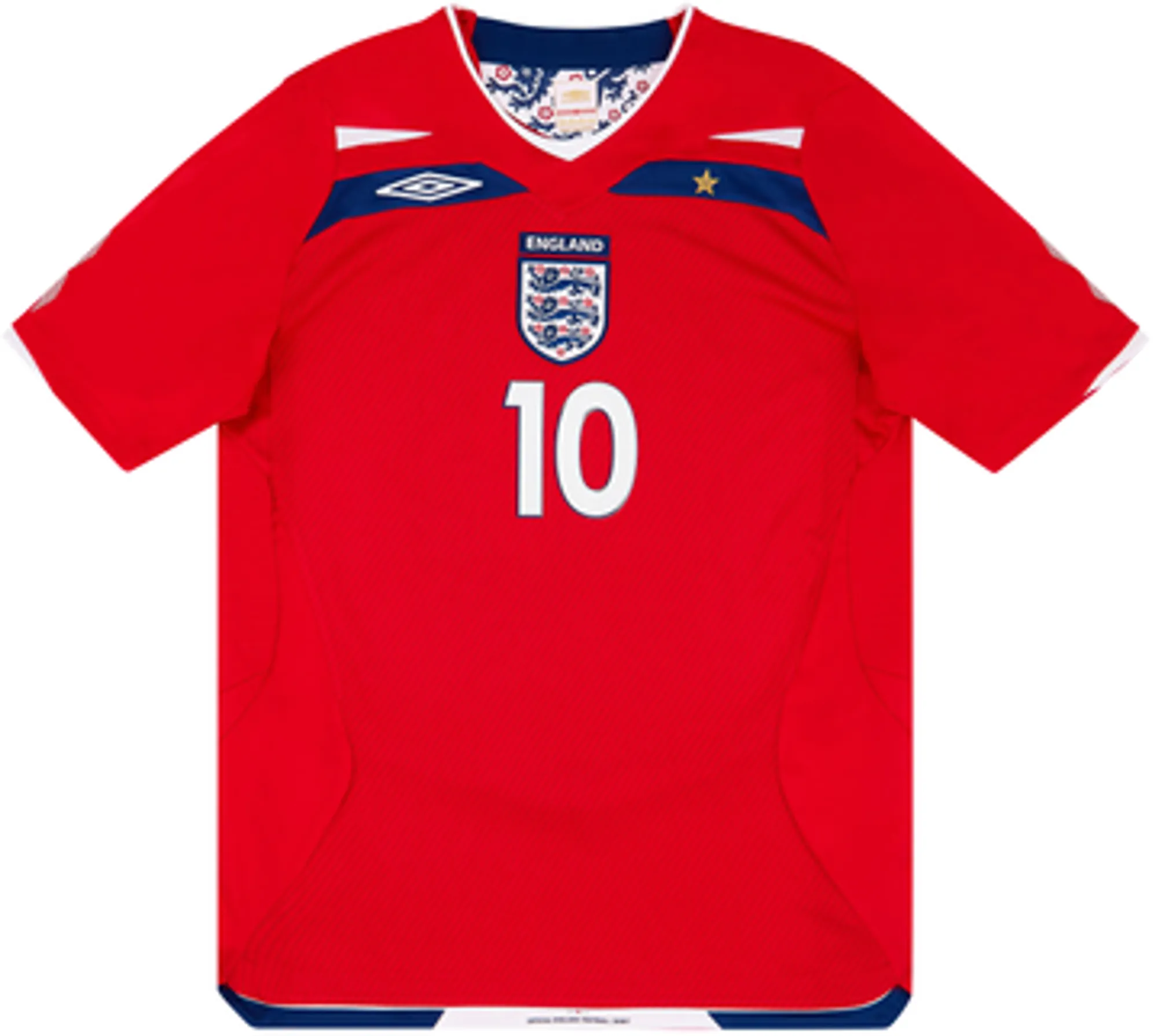 2008-10 England Away Shirt Rooney #10 - 8/10 - (XXL)