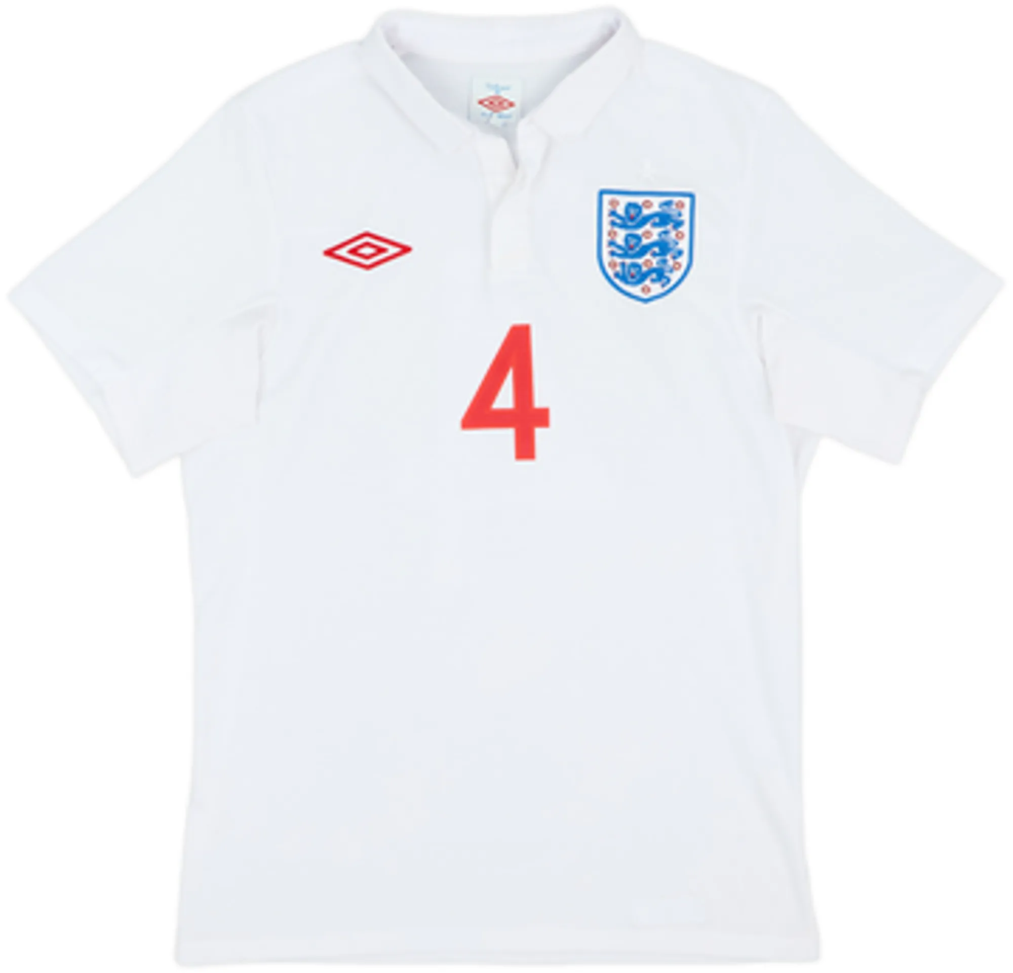 2009-10 England Home Shirt Gerrard #4 - 6/10 - (3XL)