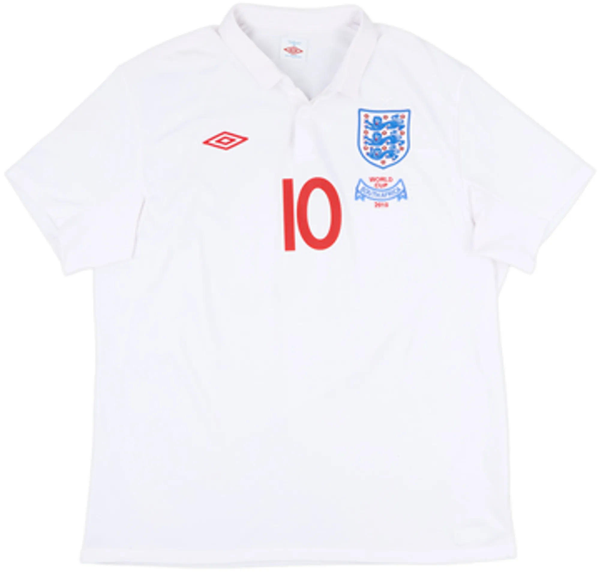 2009-10 England Home Shirt Rooney #10 - 8/10 - (3XL)