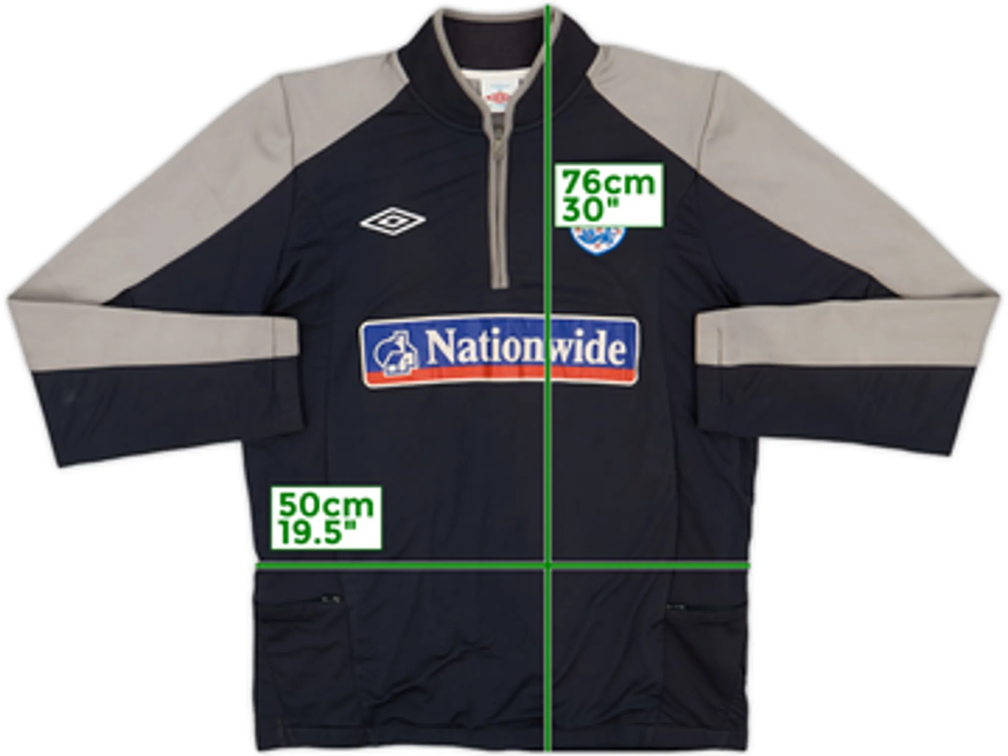 2009-10 England Umbro 1/4 Zip Training Top - 5/10 - (L)