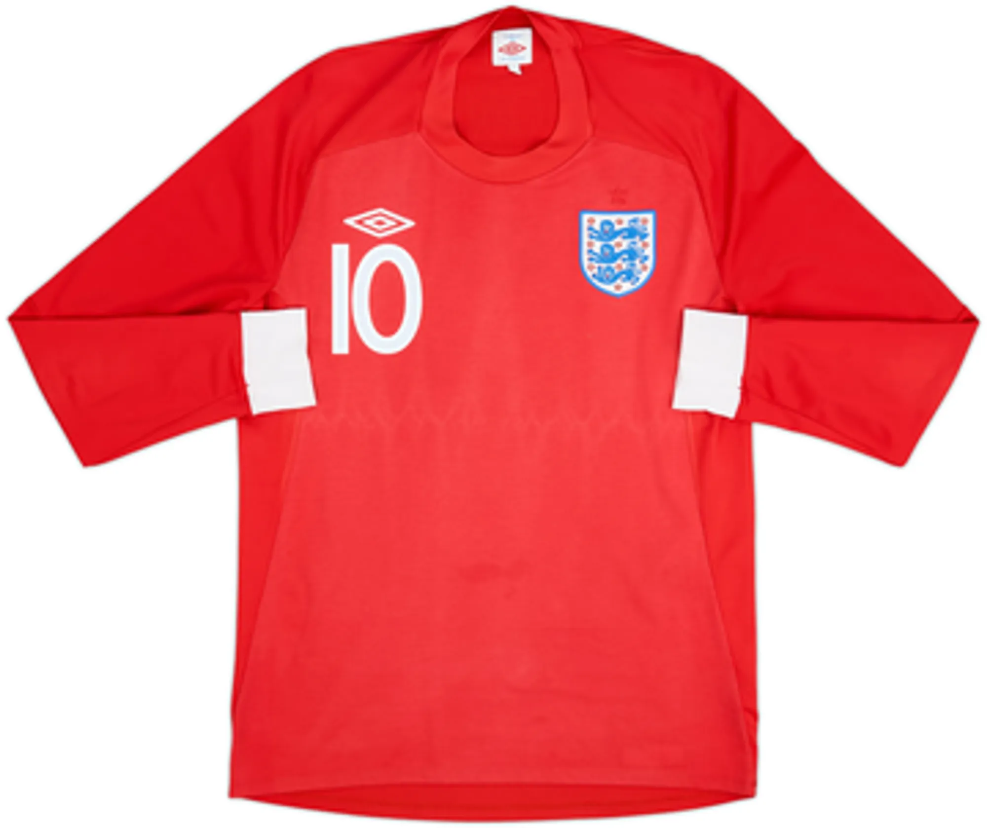 2010-11 England Away L/S Shirt Rooney #10 - 6/10 - (L)