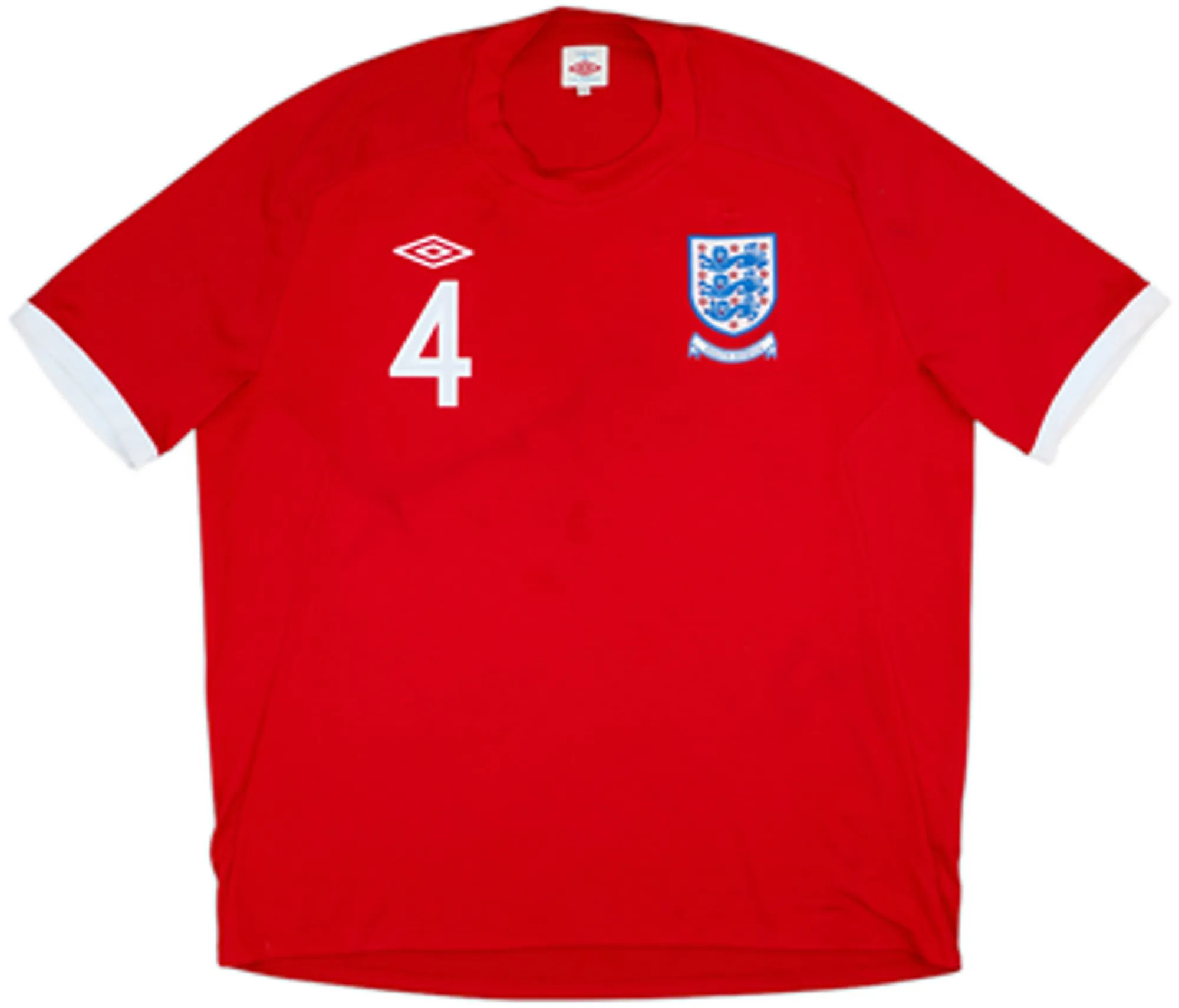 2010-11 England Away Shirt Gerrard #4 - 5/10 - (M)