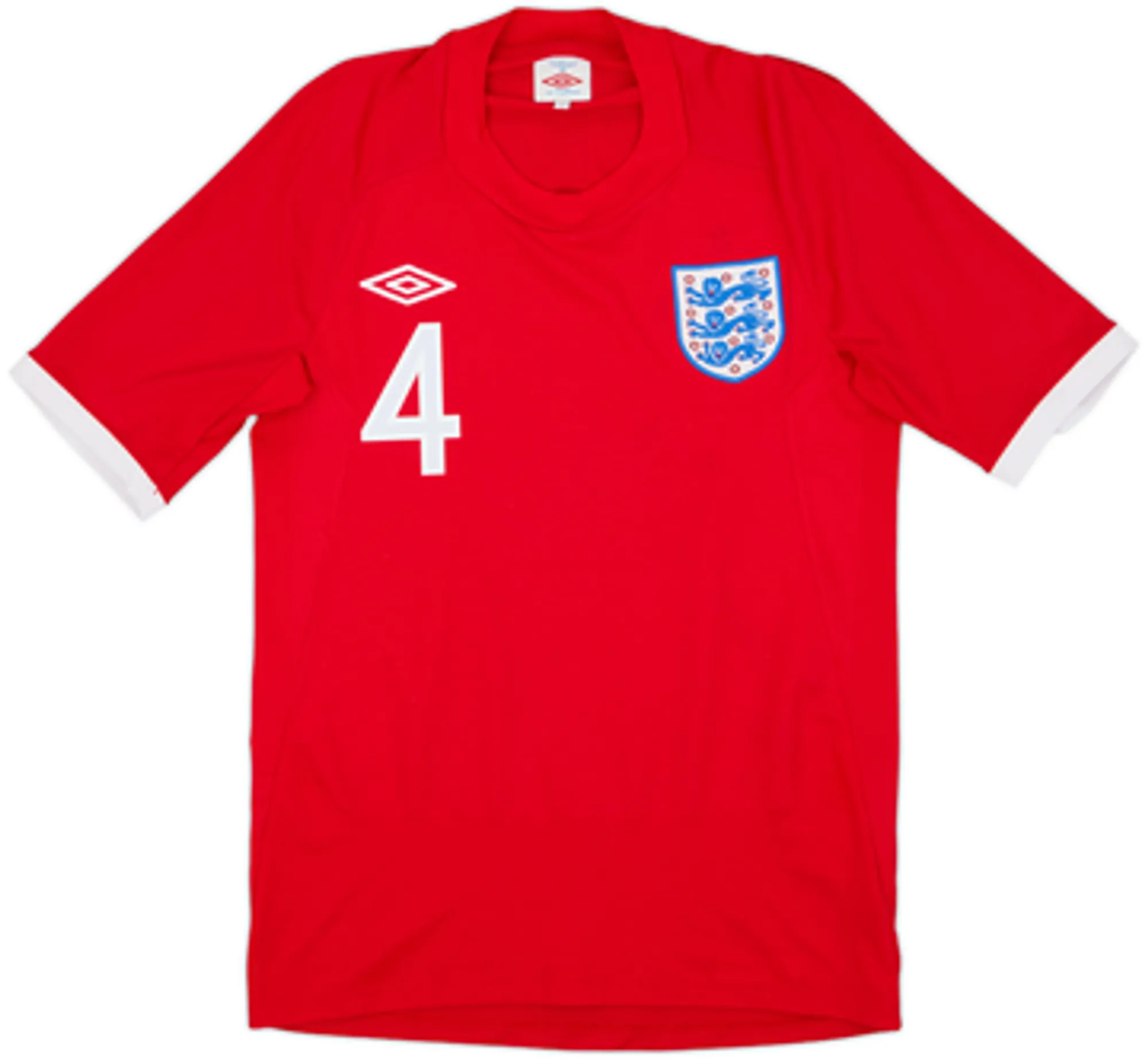 2010-11 England Away Shirt Gerrard #4 - 8/10 - (L)