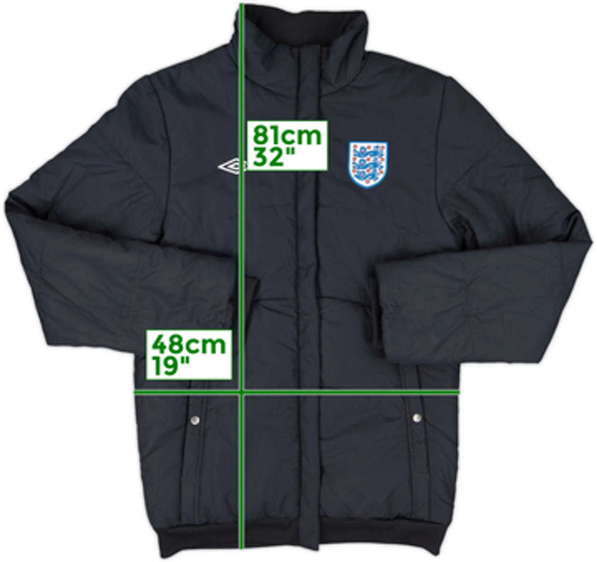 2010-11 England Umbro Padded Bench Coat - 8/10 - (Women's XL)