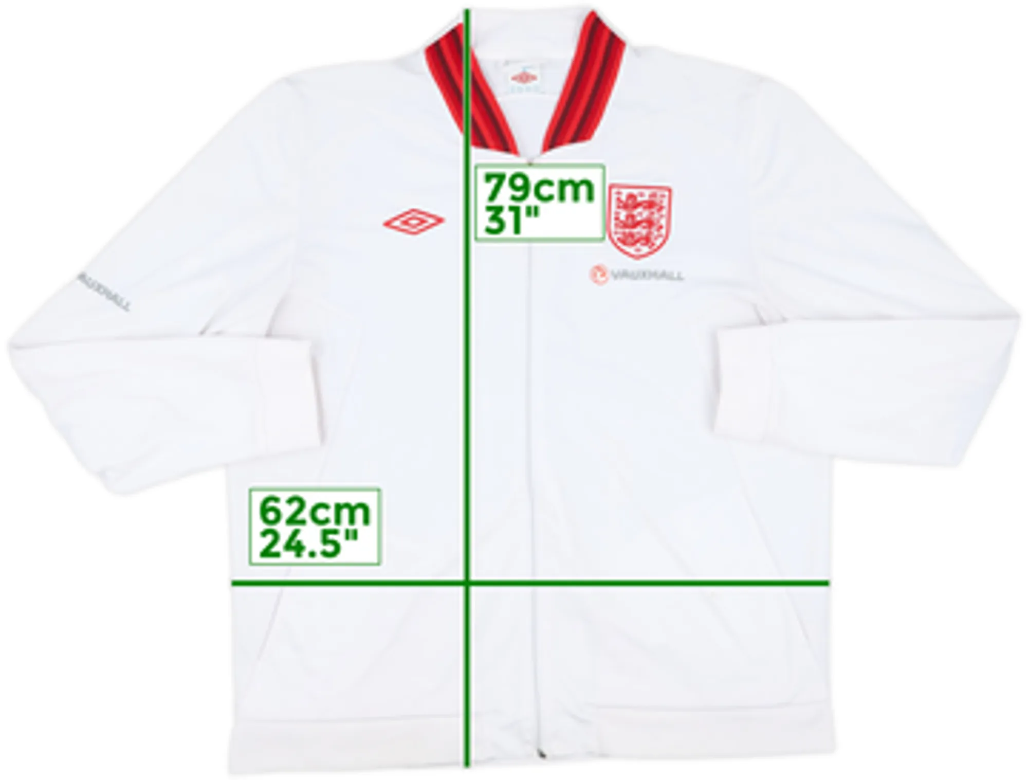 2011-12 England Umbro Track Jacket - 5/10 - (XXL)
