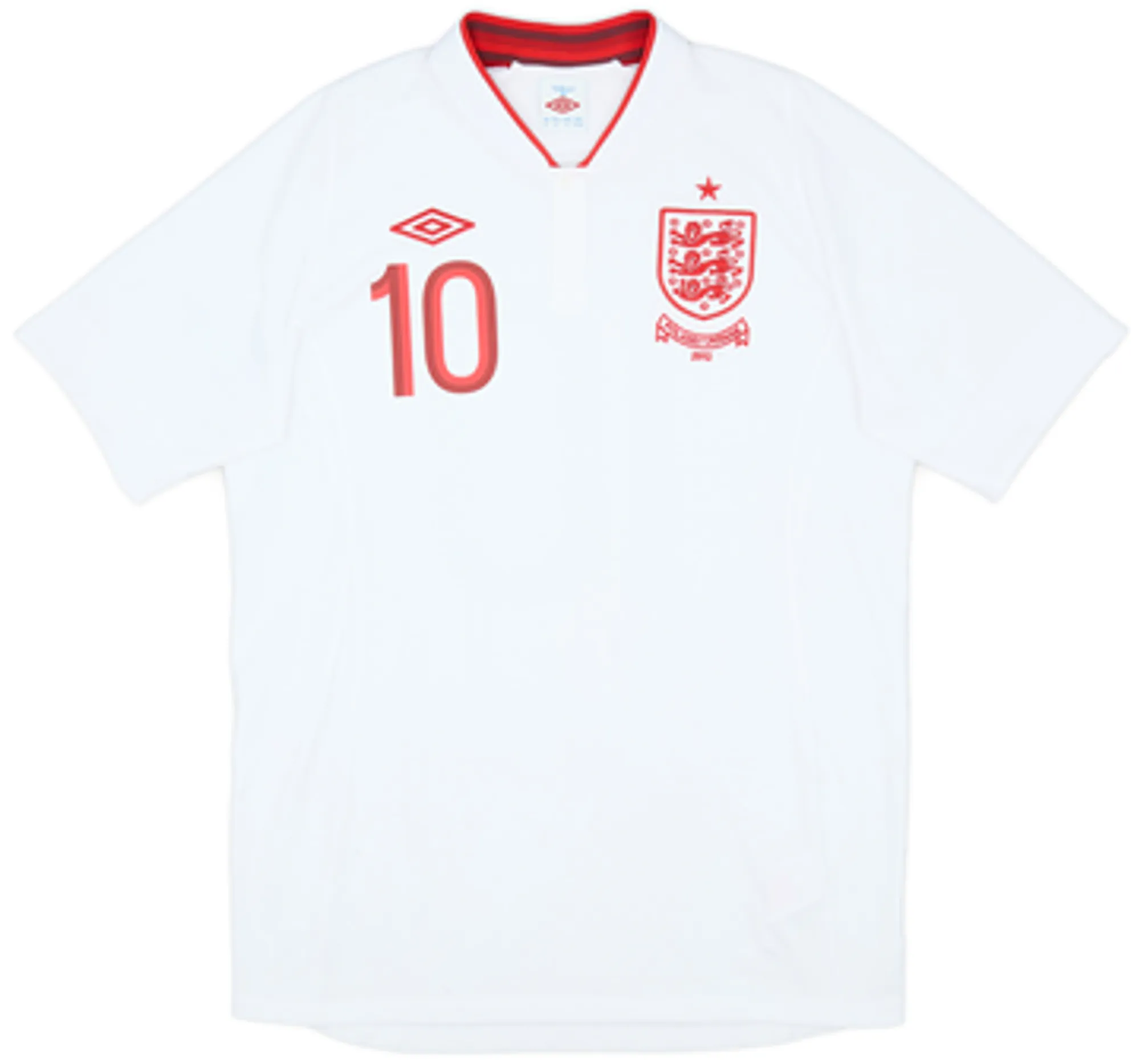 2012-13 England 'Poland/Ukraine' Home Shirt Rooney #10 - 9/10 - (L)